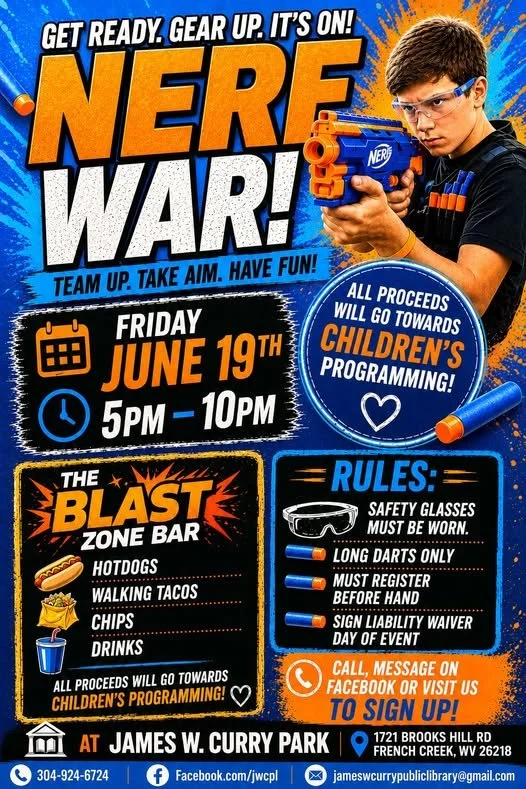 Nerf Wars at James W. Curry Library