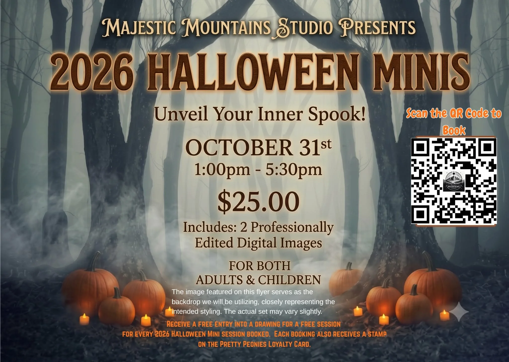 Halloween Minis at Majestic Mountain Studios