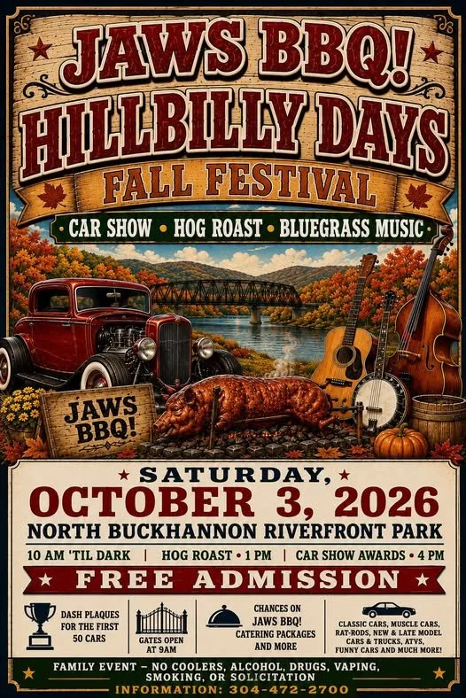 Jaws BBQ Hillbilly Days - Fall Festival