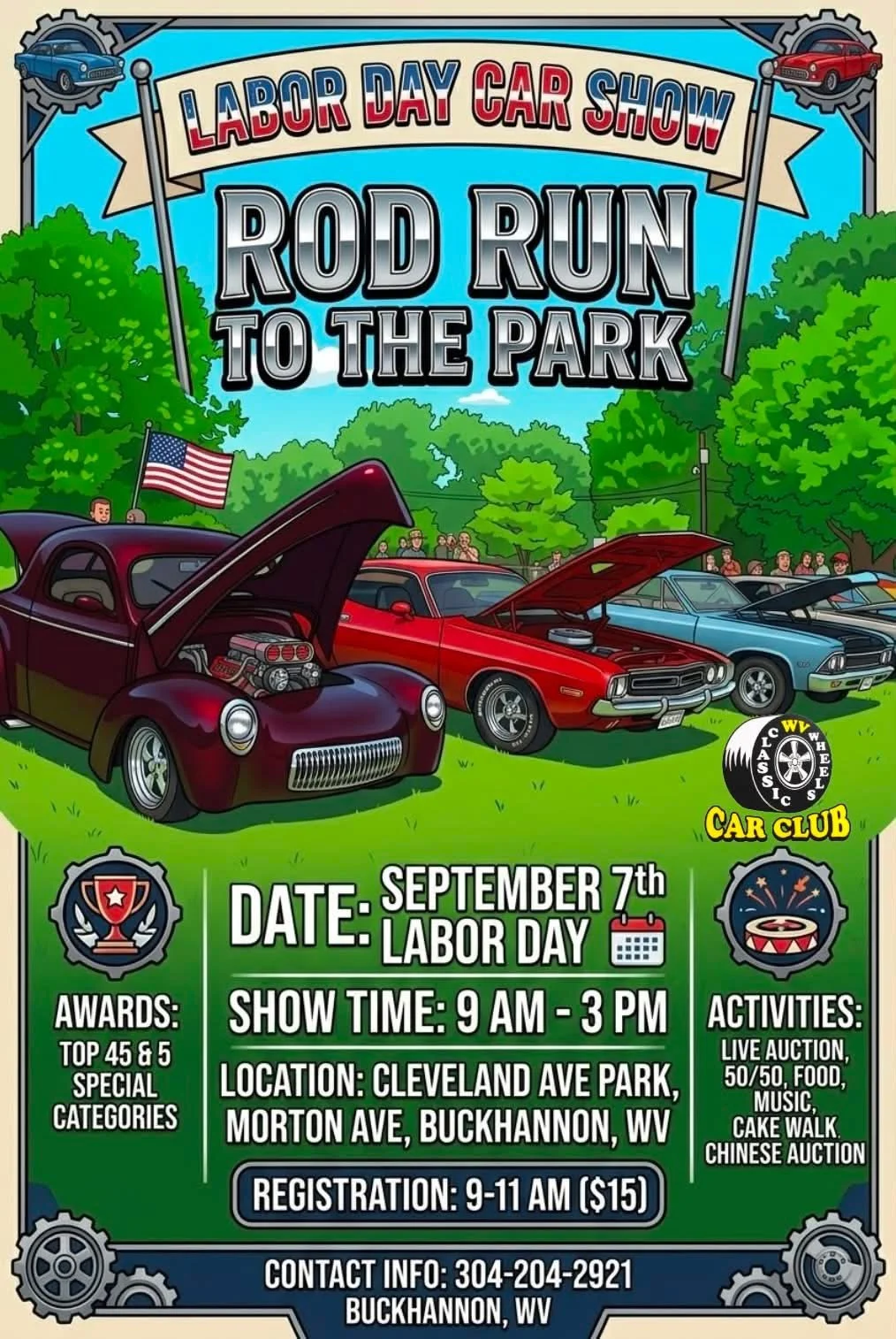 Rod Run to the Park Car Show