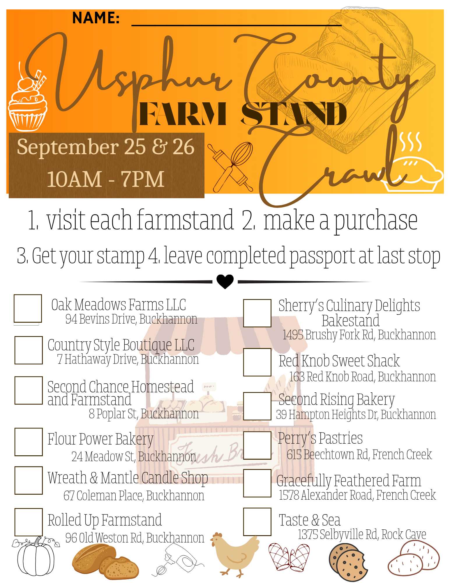 Upshur County Farmstand Crawl