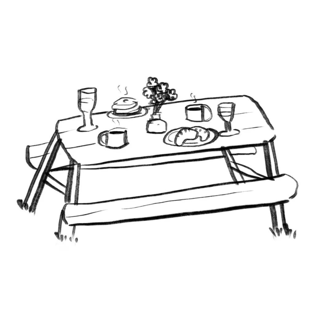 Breakfast on the hill
