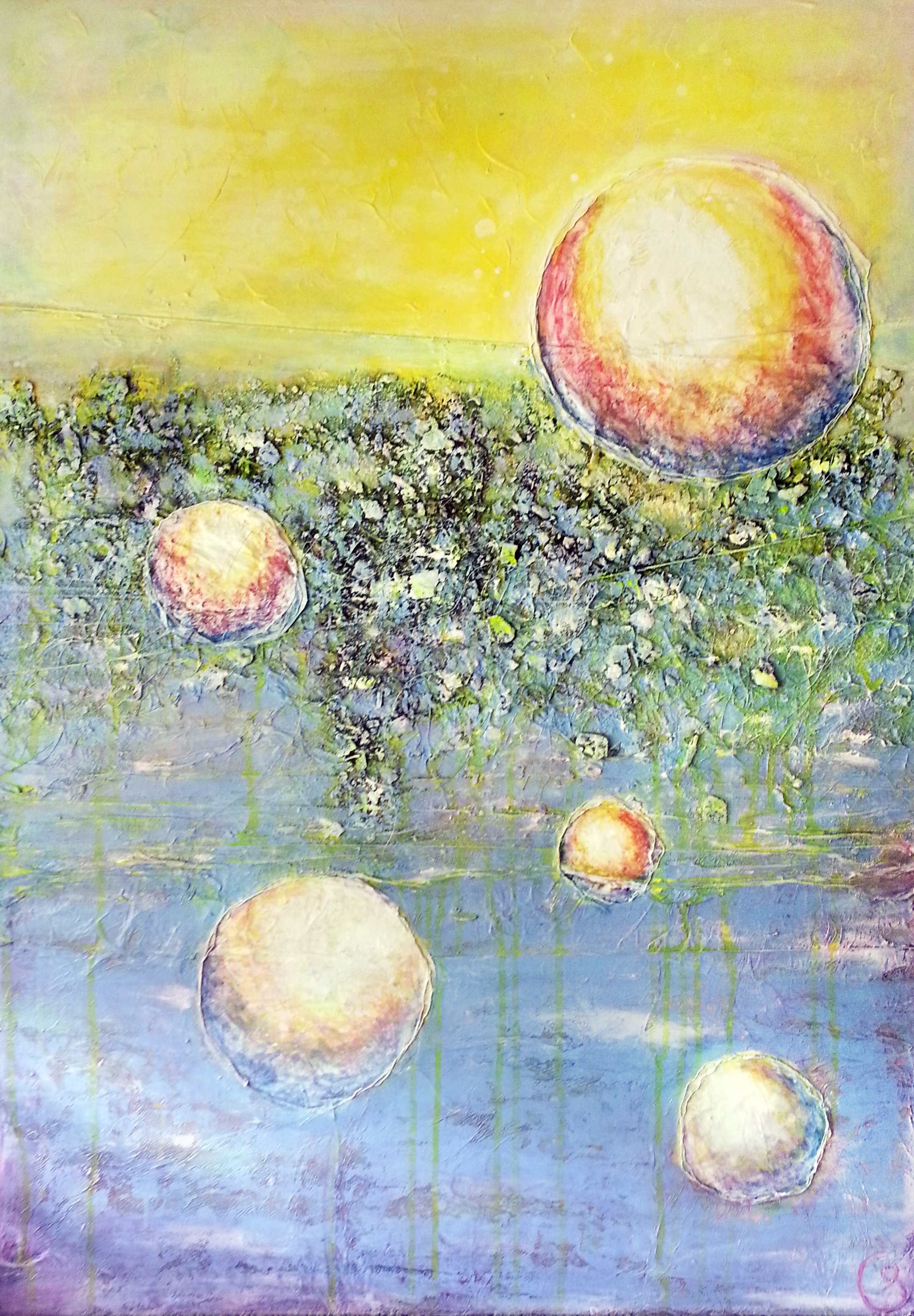 Origin | mixed media on panel | 120x80 cm