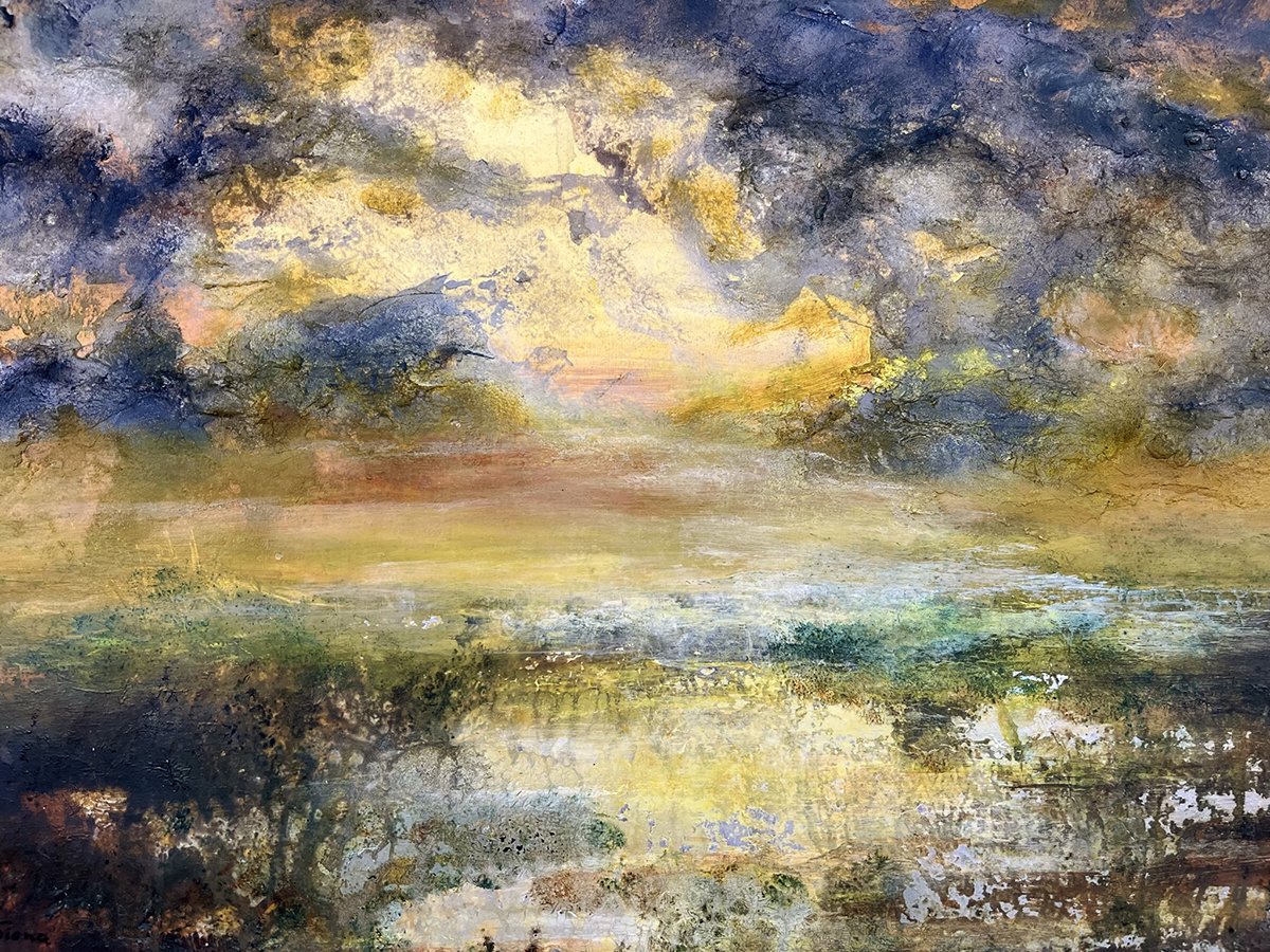 Nautical twilight | mixed media on paper | 49x34 cm