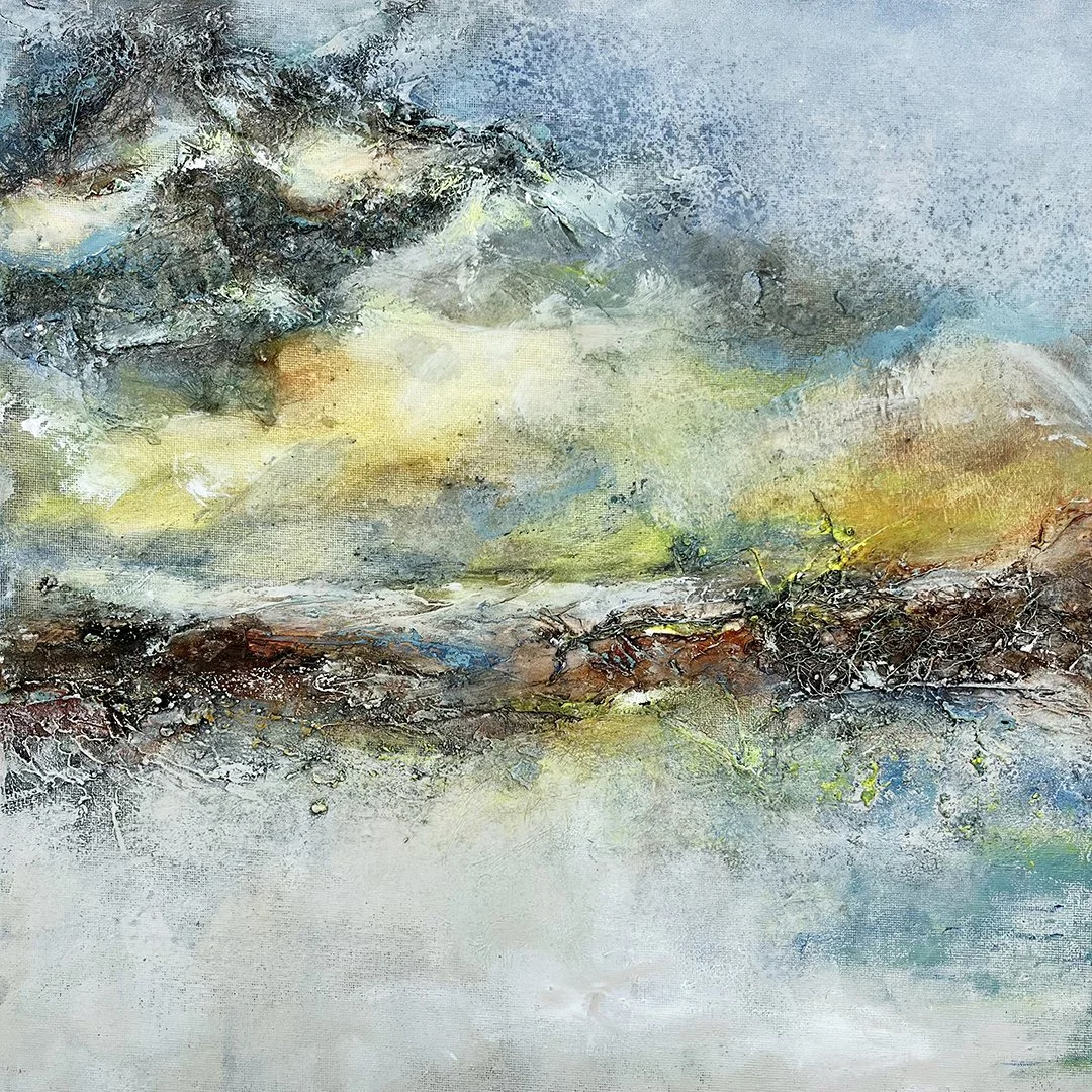 Sea | mixed media on canvas | 40x40 cm