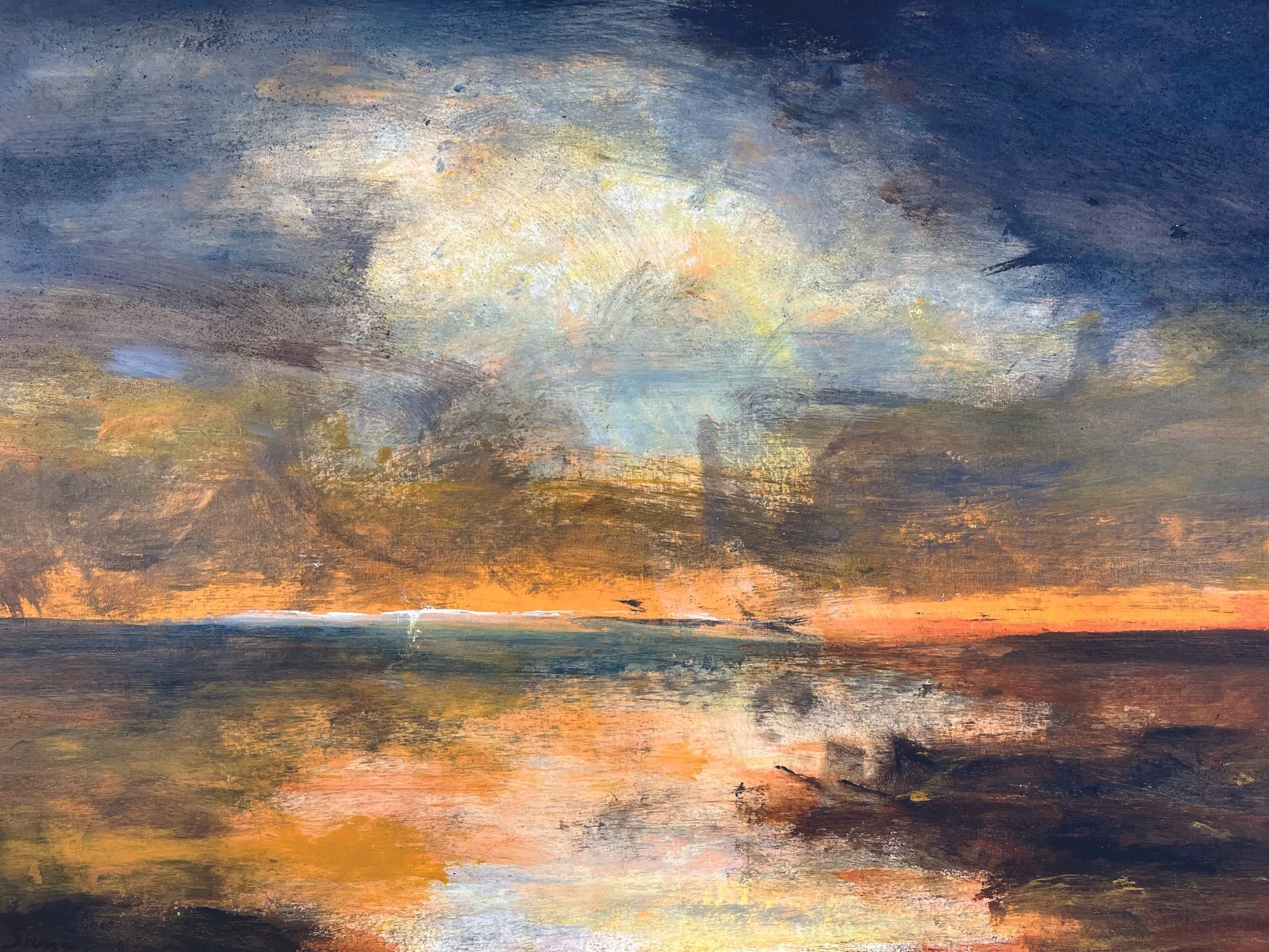 Horizon | mixed media on paper | 49x34 cm