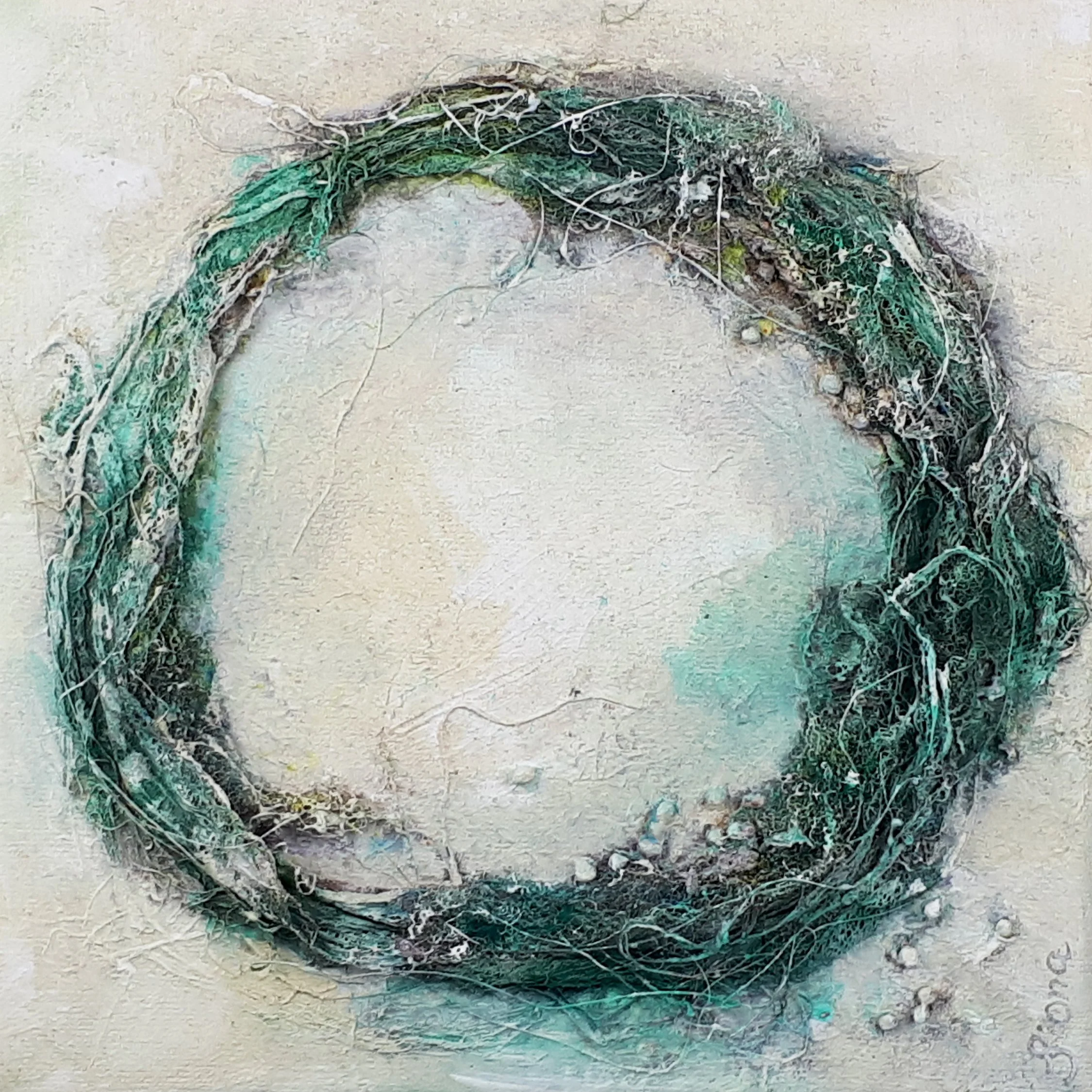 Warmth | mixed media on canvas | 20x20 cm