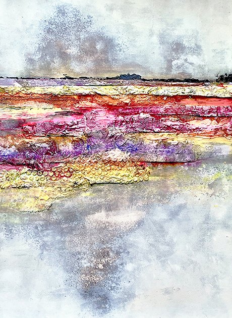 In bloom | mixed media on paper | 50x70 cm