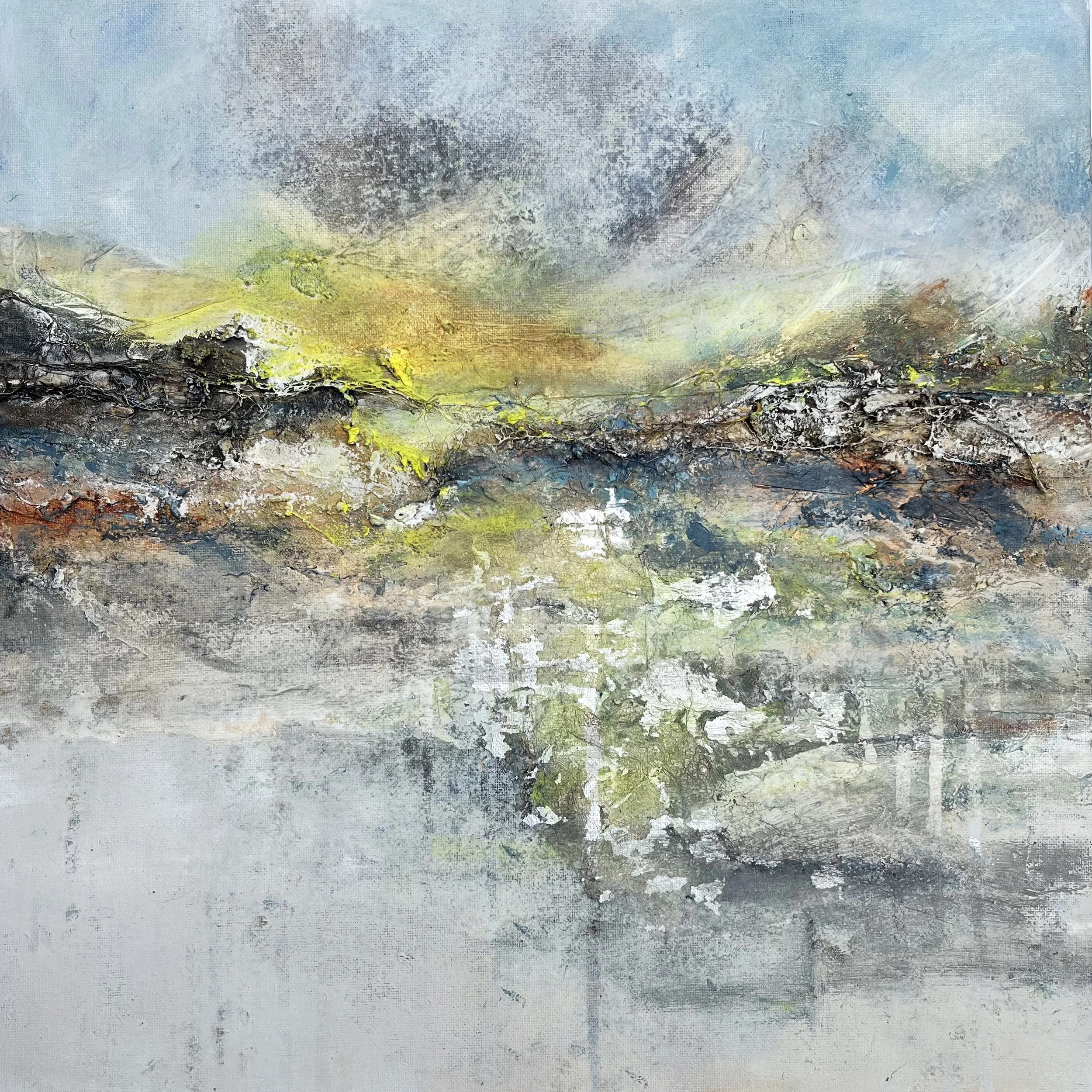 Mountains | mixed media on canvas | 40x40 cm