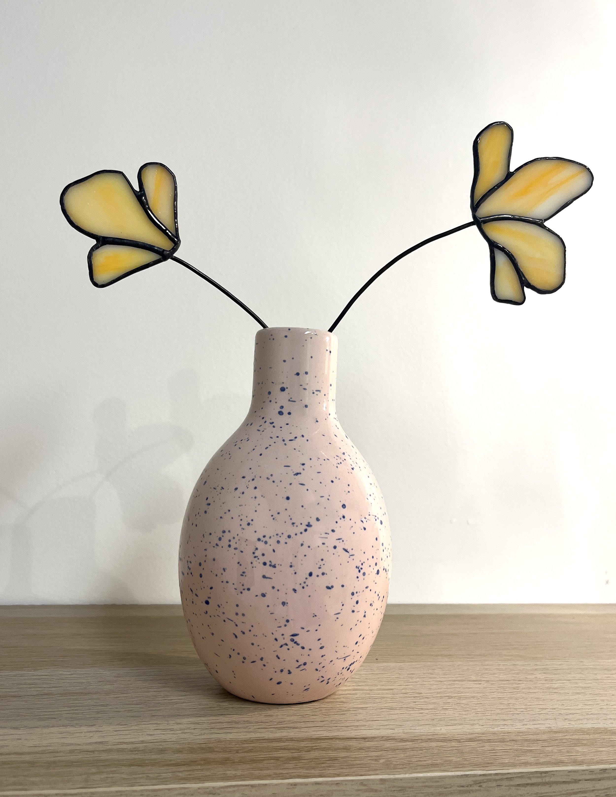 custom_stained_glass_orange_flowers_wire_fort_collins.jpg