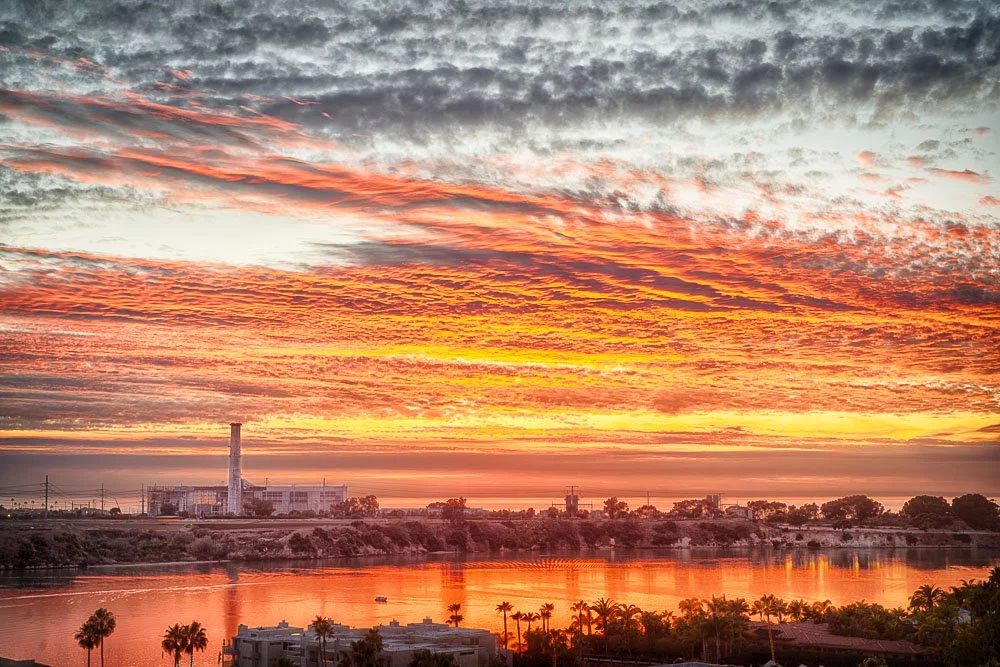 Carlsbad Power Plant Sunset