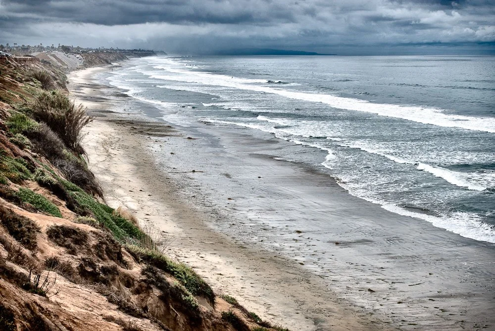 carlsbad bluffs and pacific ocean with clouds looking south in color.jpg