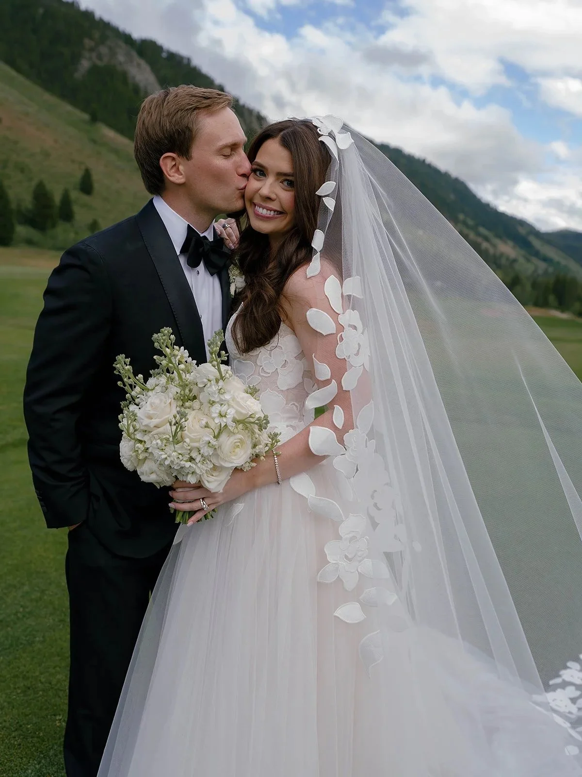 Jackson Hole Wedding Couple Portrait