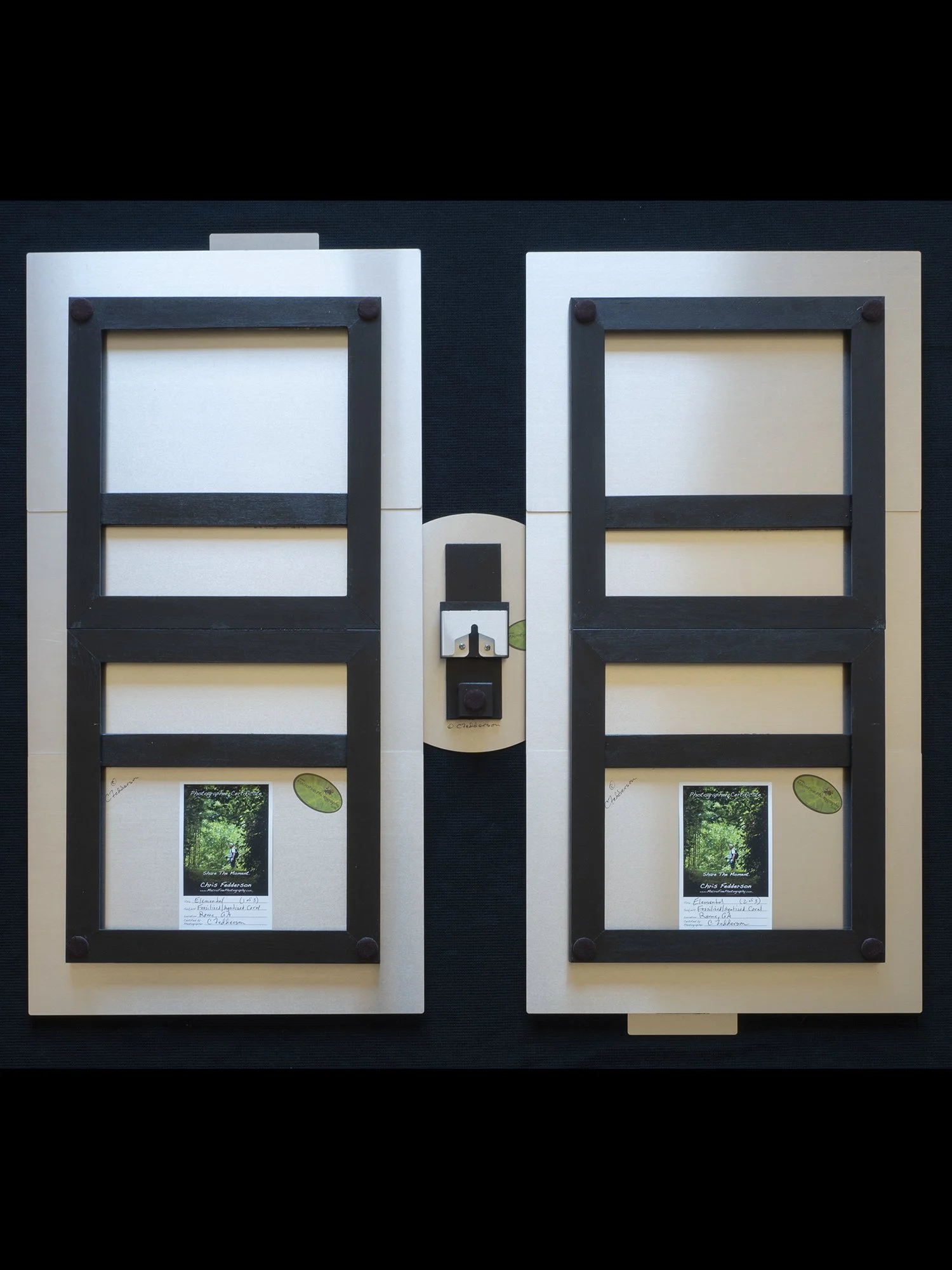 back view of framing system for this image