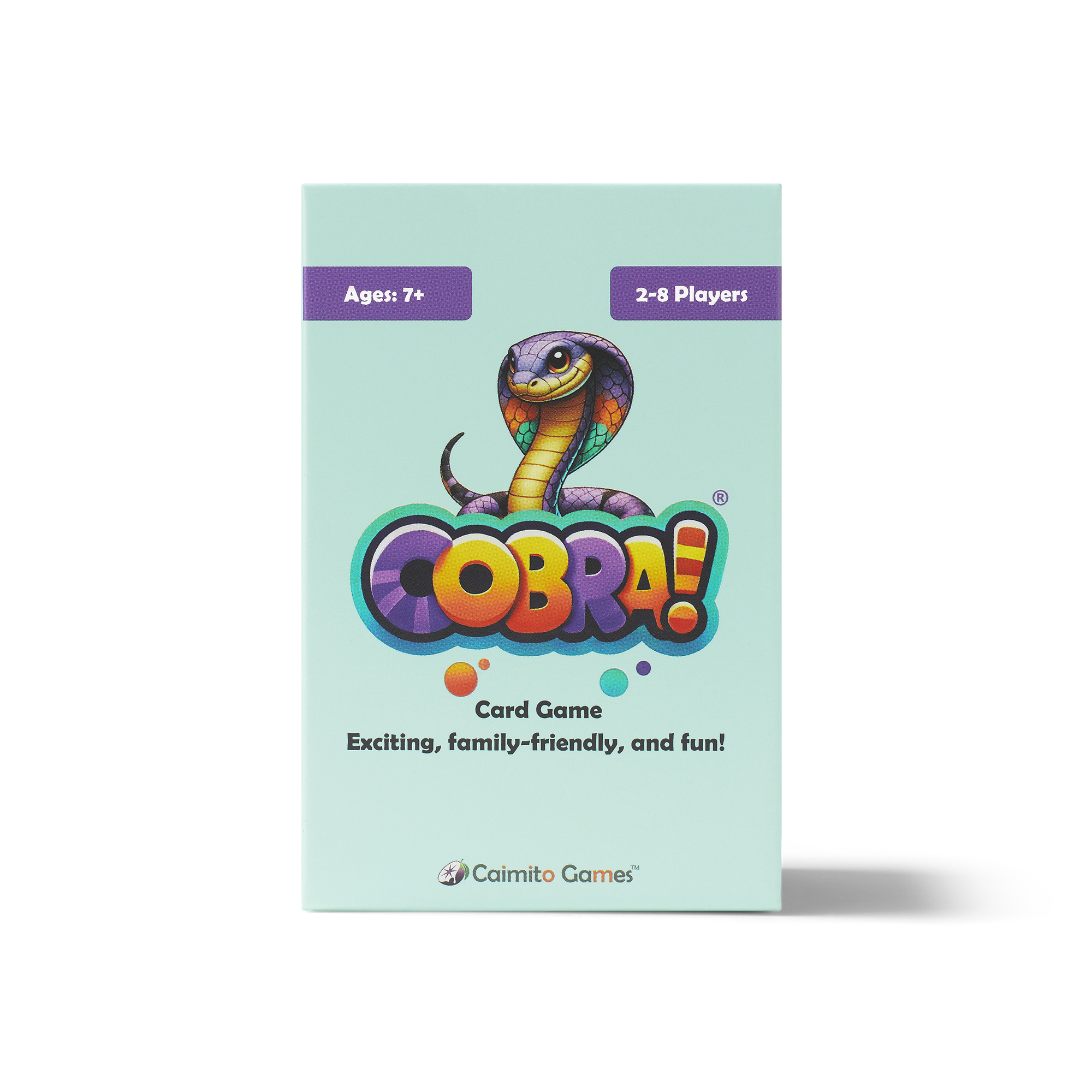 Cobra! Card Game – by Caimito Games – Family-friendly, Fun for Kids Ages 7+, Teens, and Adults!  Easy to Learn.  Loads of Laughs.  Perfect for a Game Night.