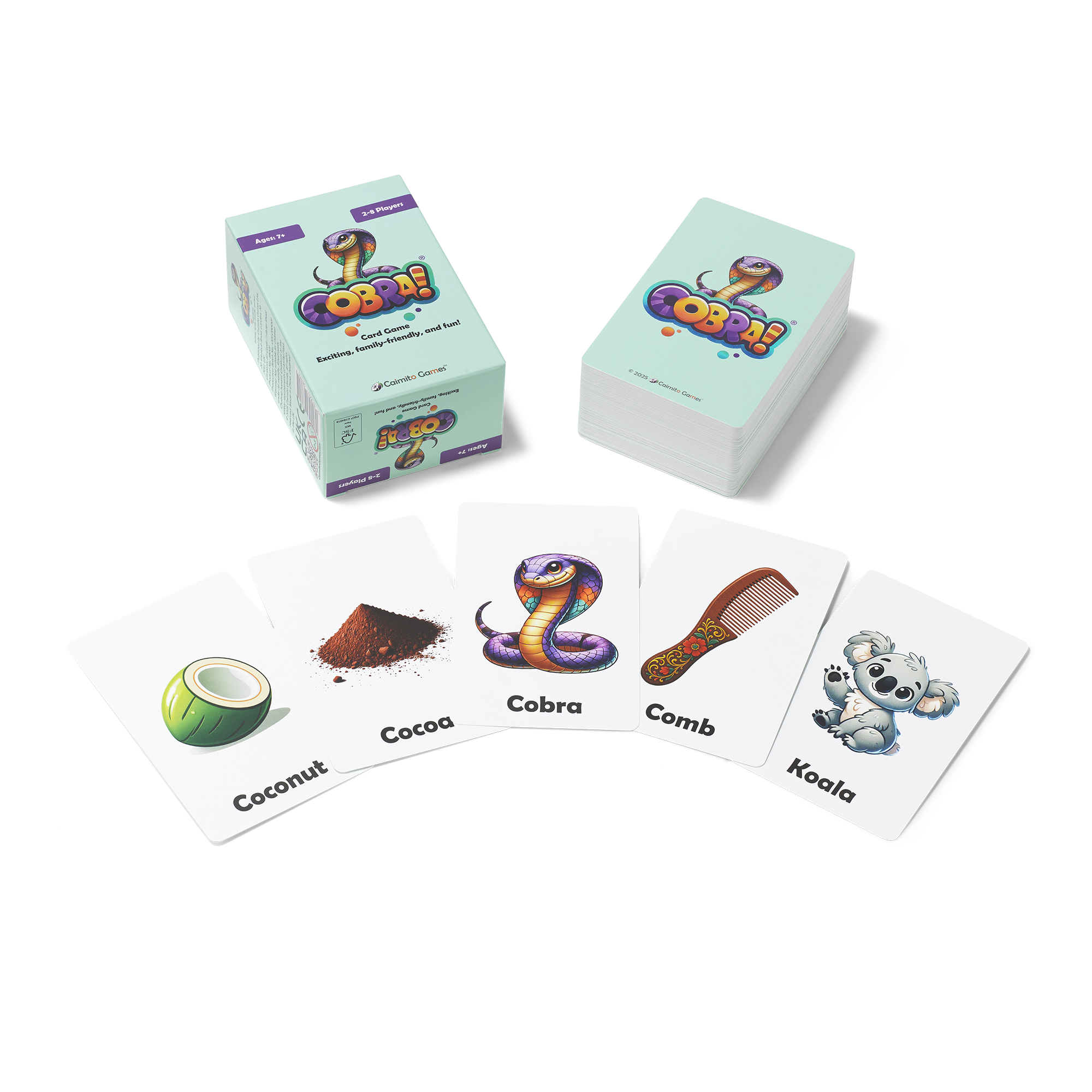 Cobra! Card Game – by Caimito Games – Family-friendly, Fun for Kids Ages 7+, Teens, and Adults!  Easy to Learn.  Loads of Laughs.  Perfect for a Game Night.