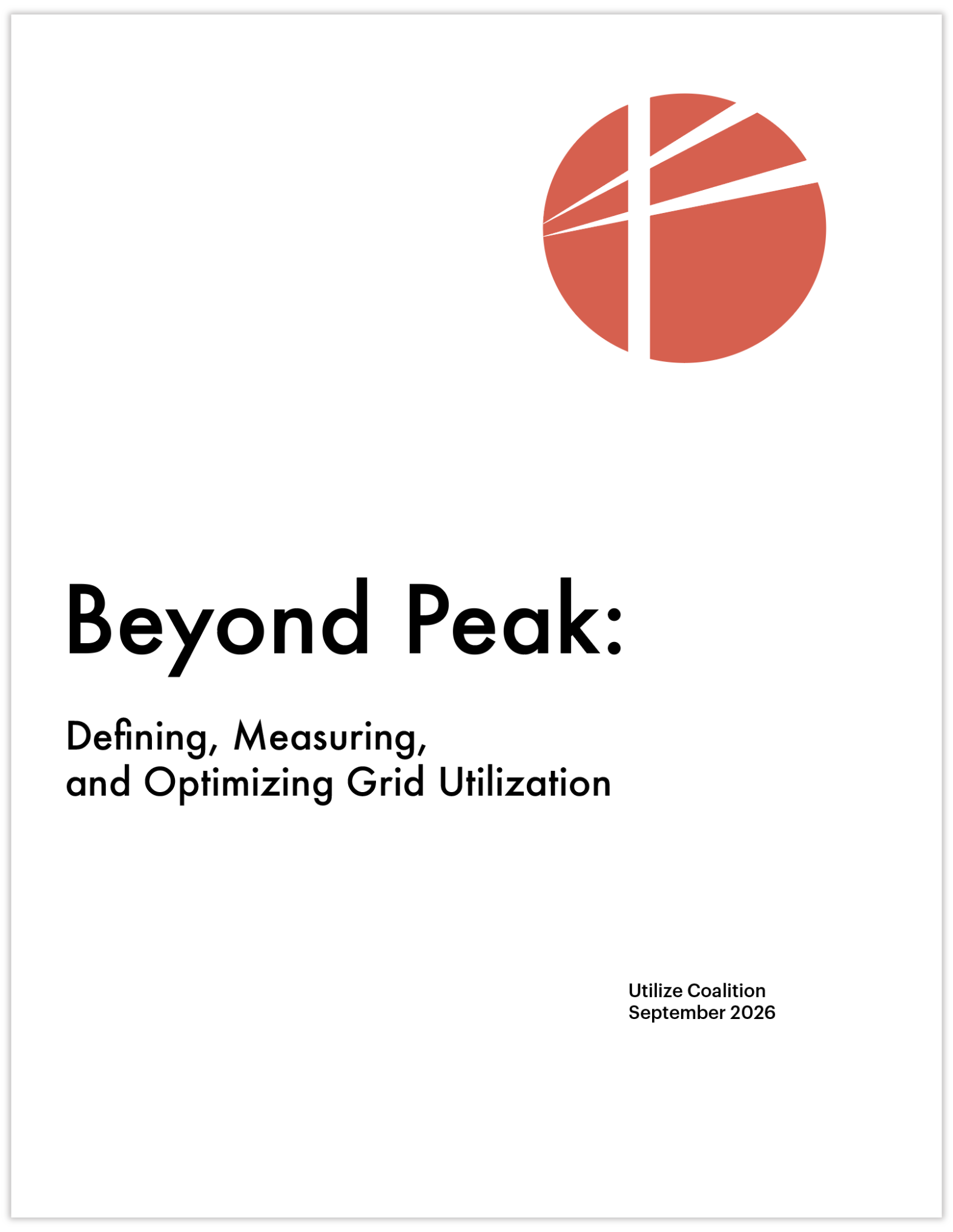 Cover of Beyond Peak: Defining, Measuring, and Optimizing Grid Utilization
