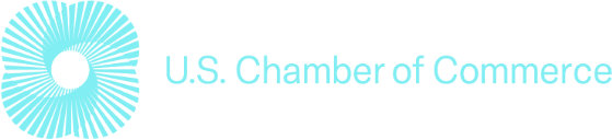 U.S. Chamber of Commerce logo with a blue circular emblem and text.