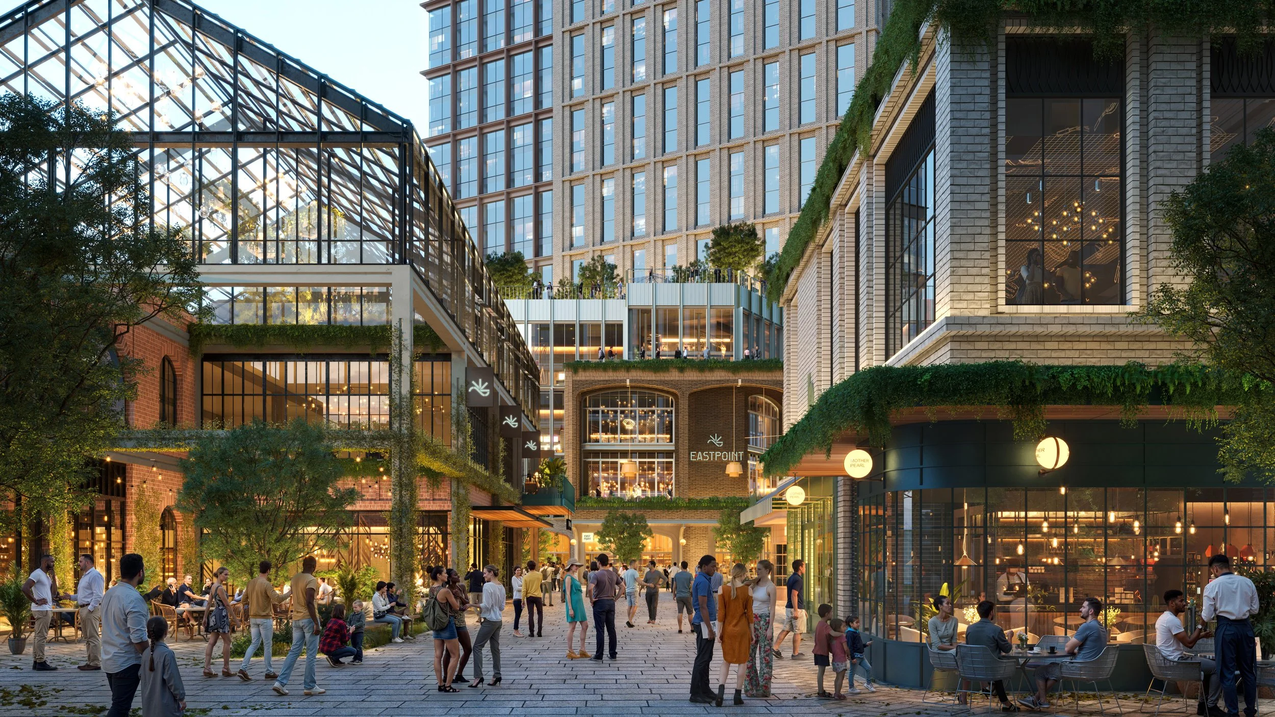 New Eastpoint Renderings Released, Next To New Stadium In East Bank Nashville