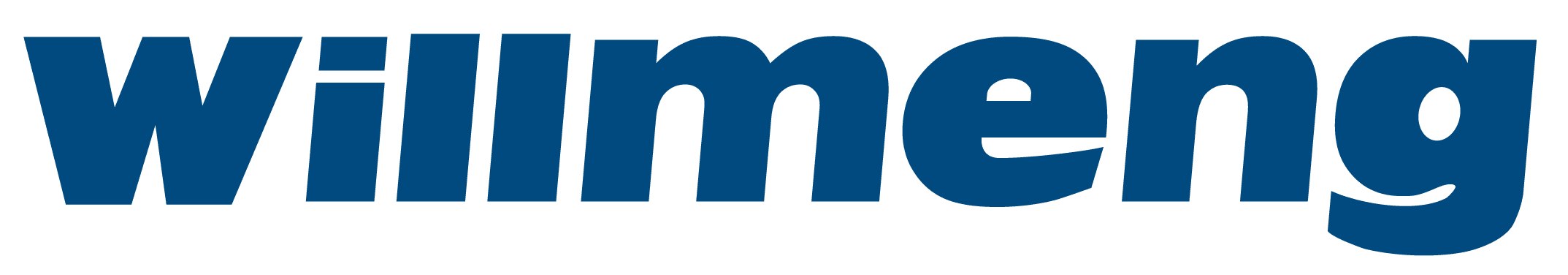 Wilmington logo in blue text with a black background