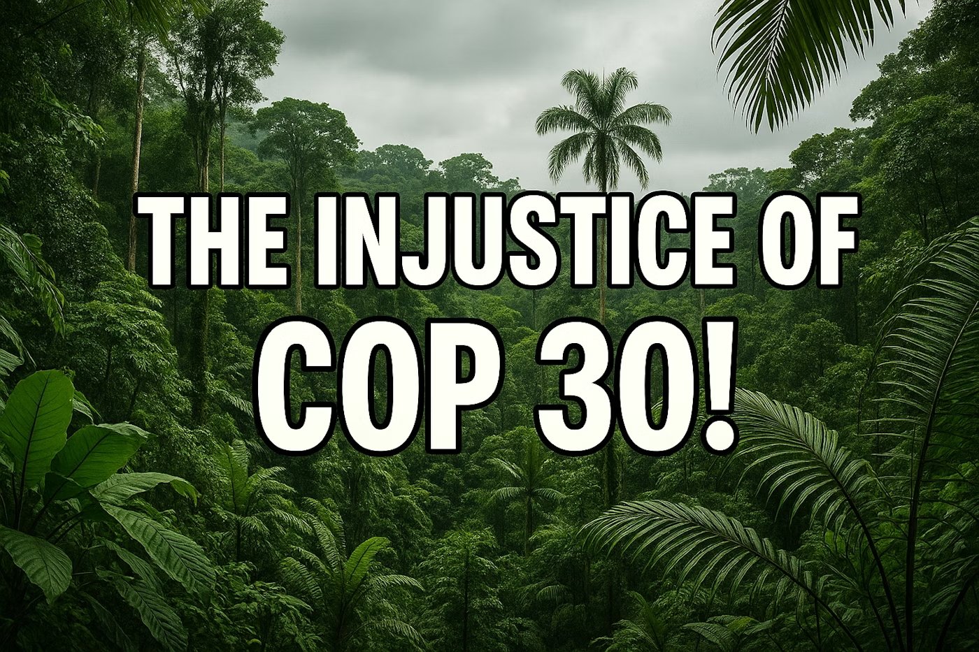 The Injustice of COP30 — Voices Left Behind