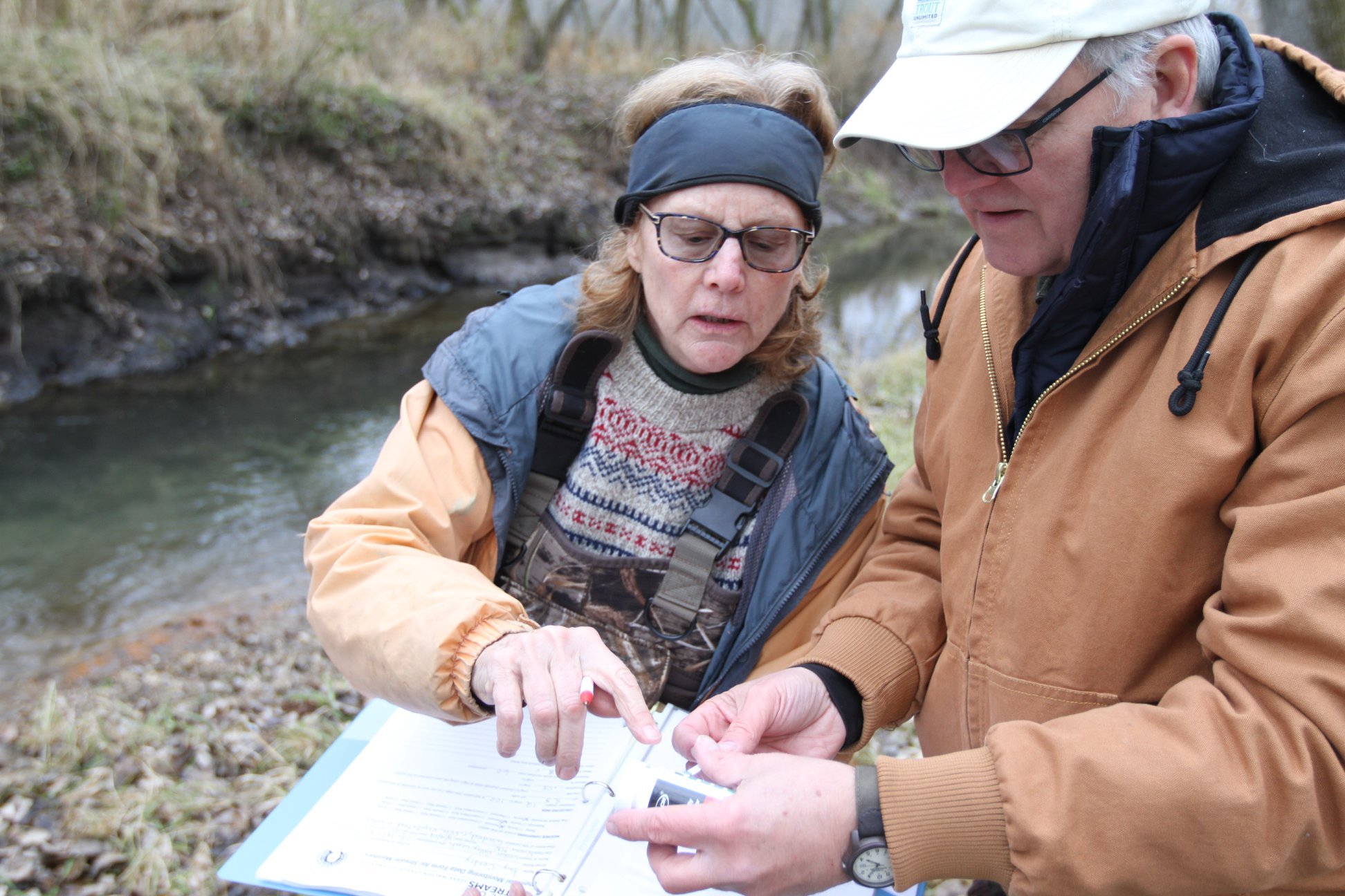 Amy Cordry, stream monitor for the Will Dilg Chapter Save Our Streams program.