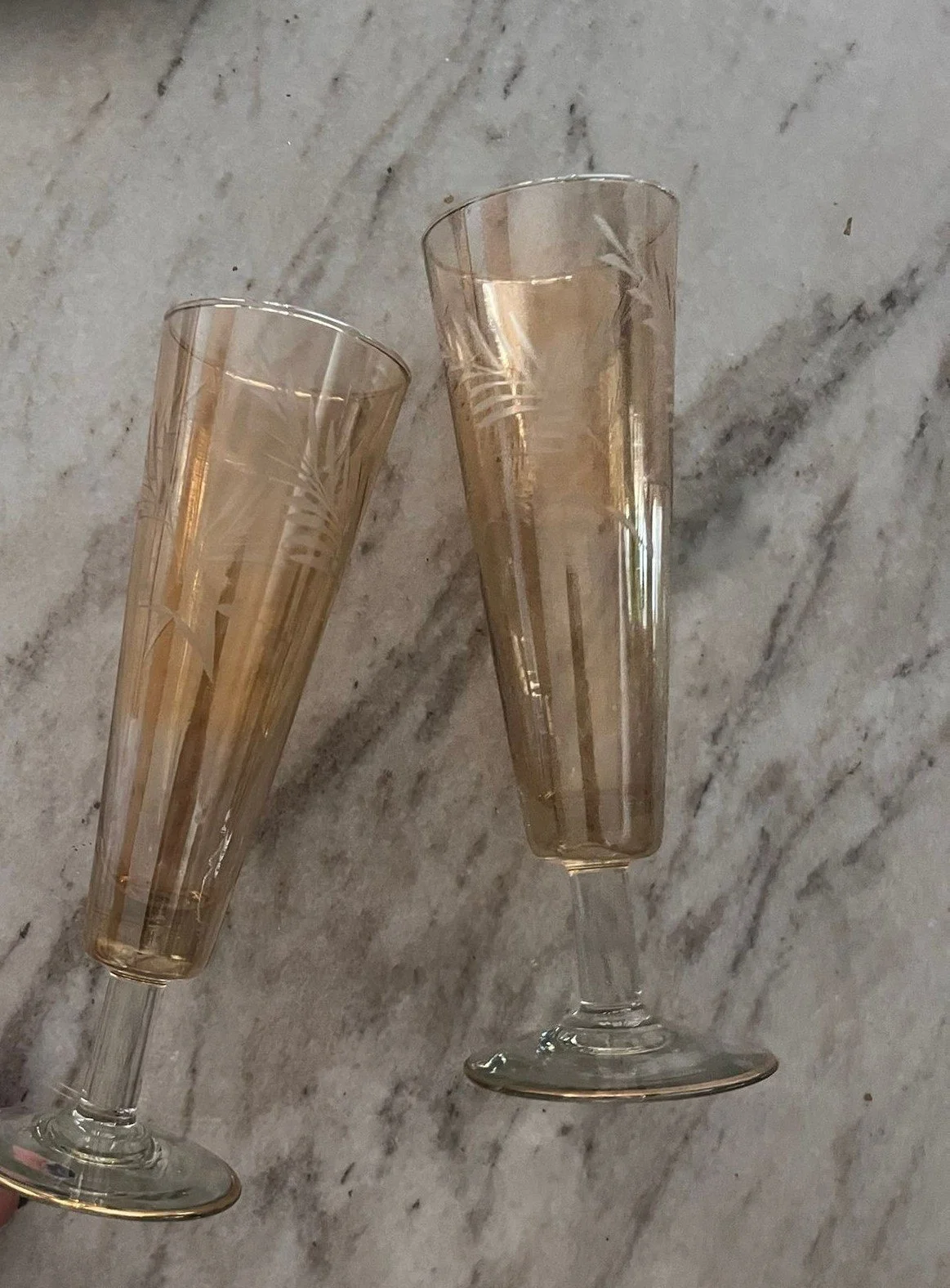 Copa Cristal Ámbar mediana