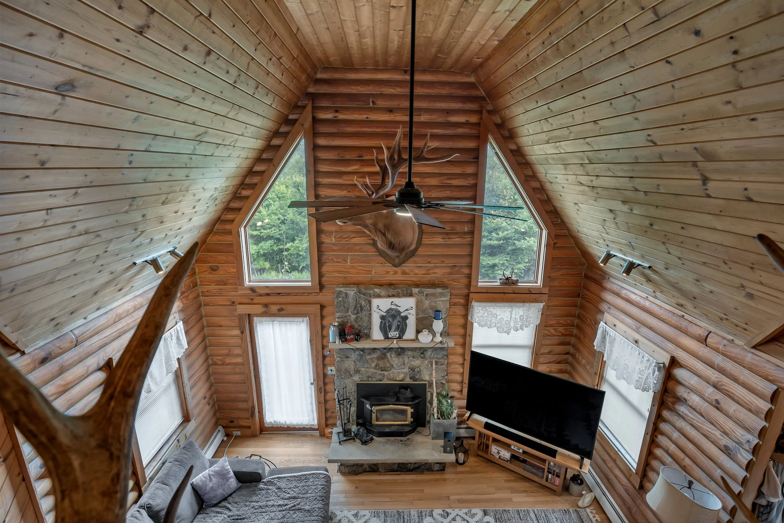 Second floor: open to below