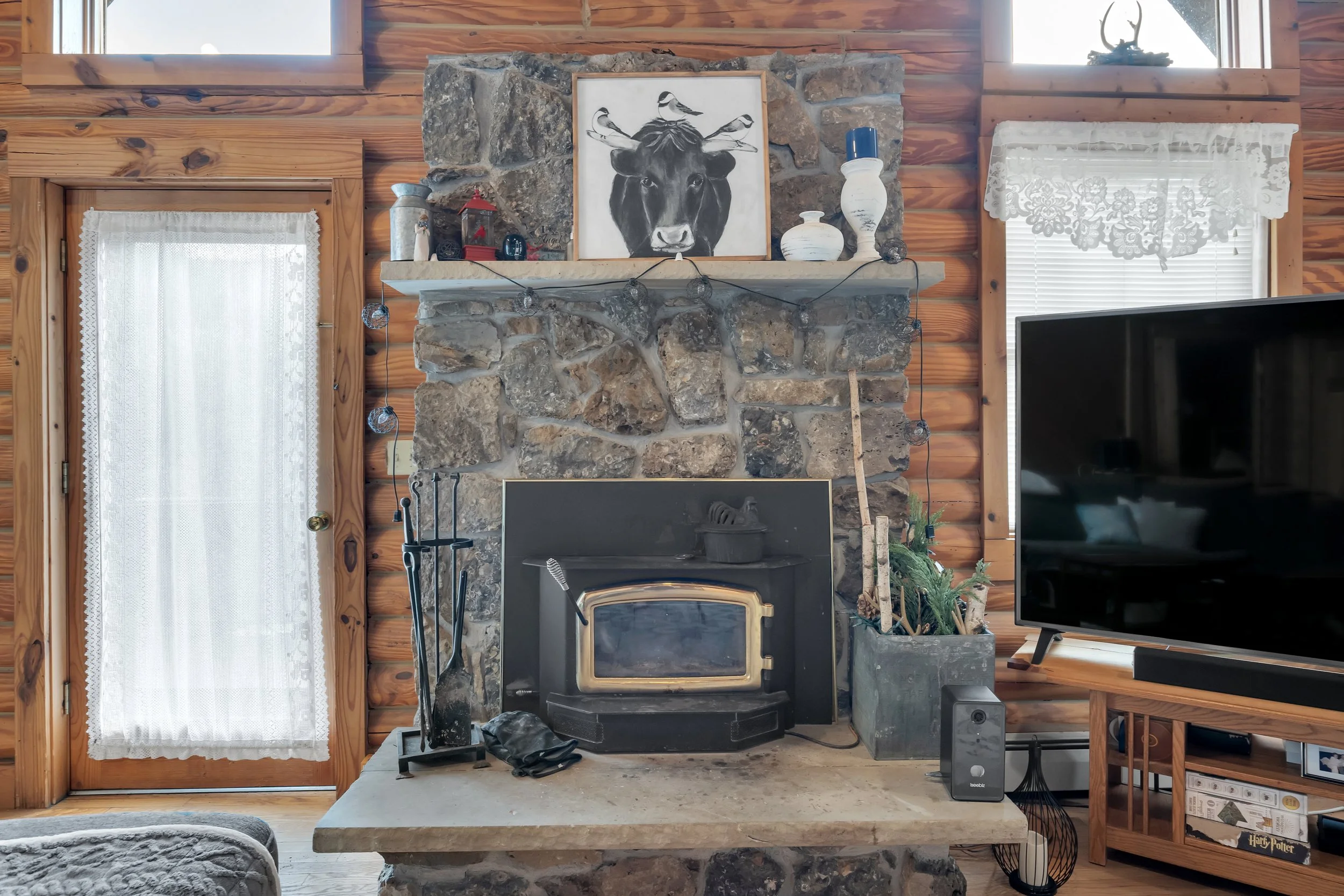 Fireplace: detailed shot