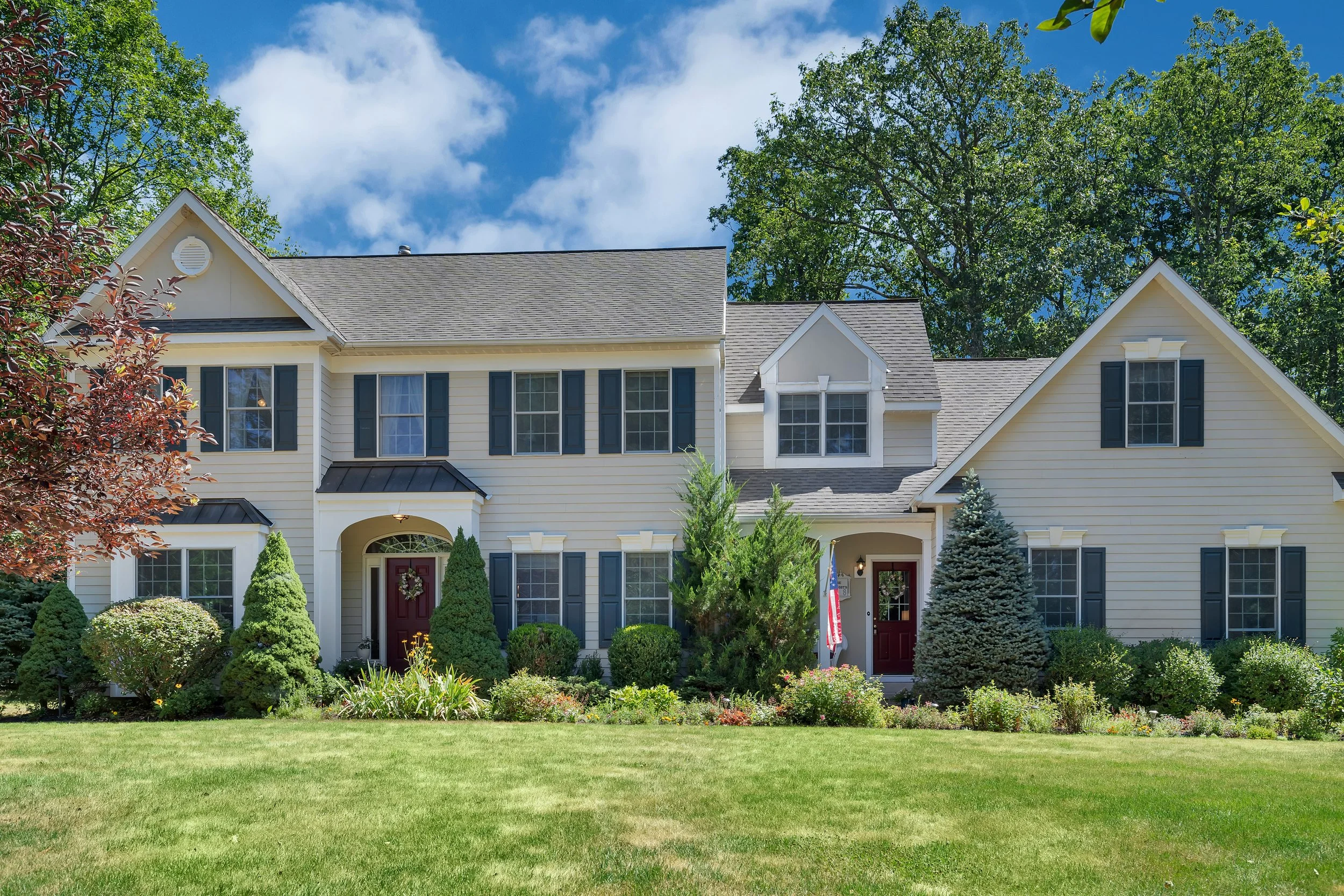 An image of a two story house
