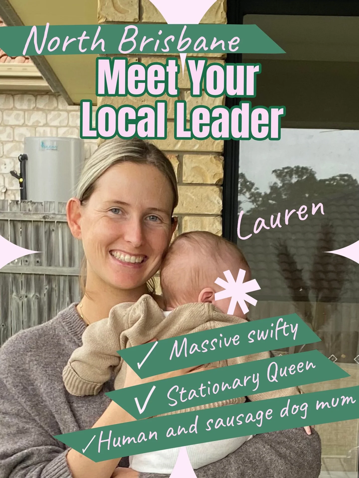 Meet our Queen of the North Lauren 👑 

Lauren, like so many of our local leaders, is such a natural community leader. She brings all the energy, good vibes and compassion to her Brisbane community and we are SO lucky to have her. 

She&rsquo;s also 