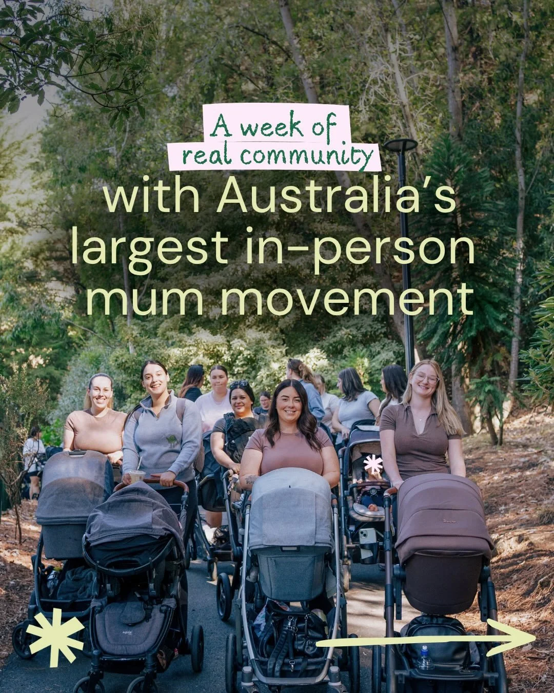What a week🥹🥹🥹 

This is what happens when you give mums the tools they need to build communities ❤️ 

And this isn&rsquo;t just a snapshot - there&rsquo;s so many more moments of connection big and small that arn&rsquo;t shown here. 

Mum Walk is