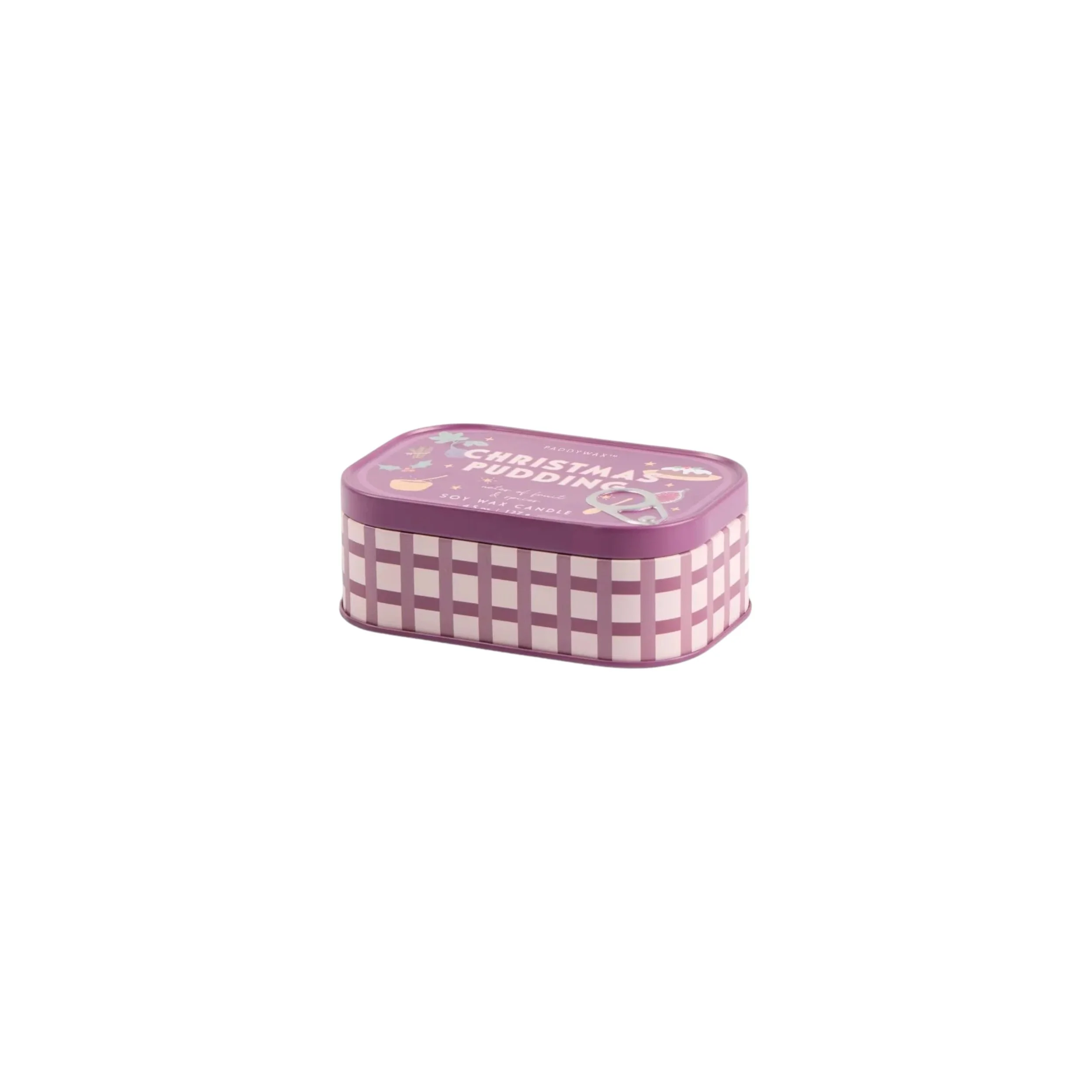 Christmas Pudding Tin Candle