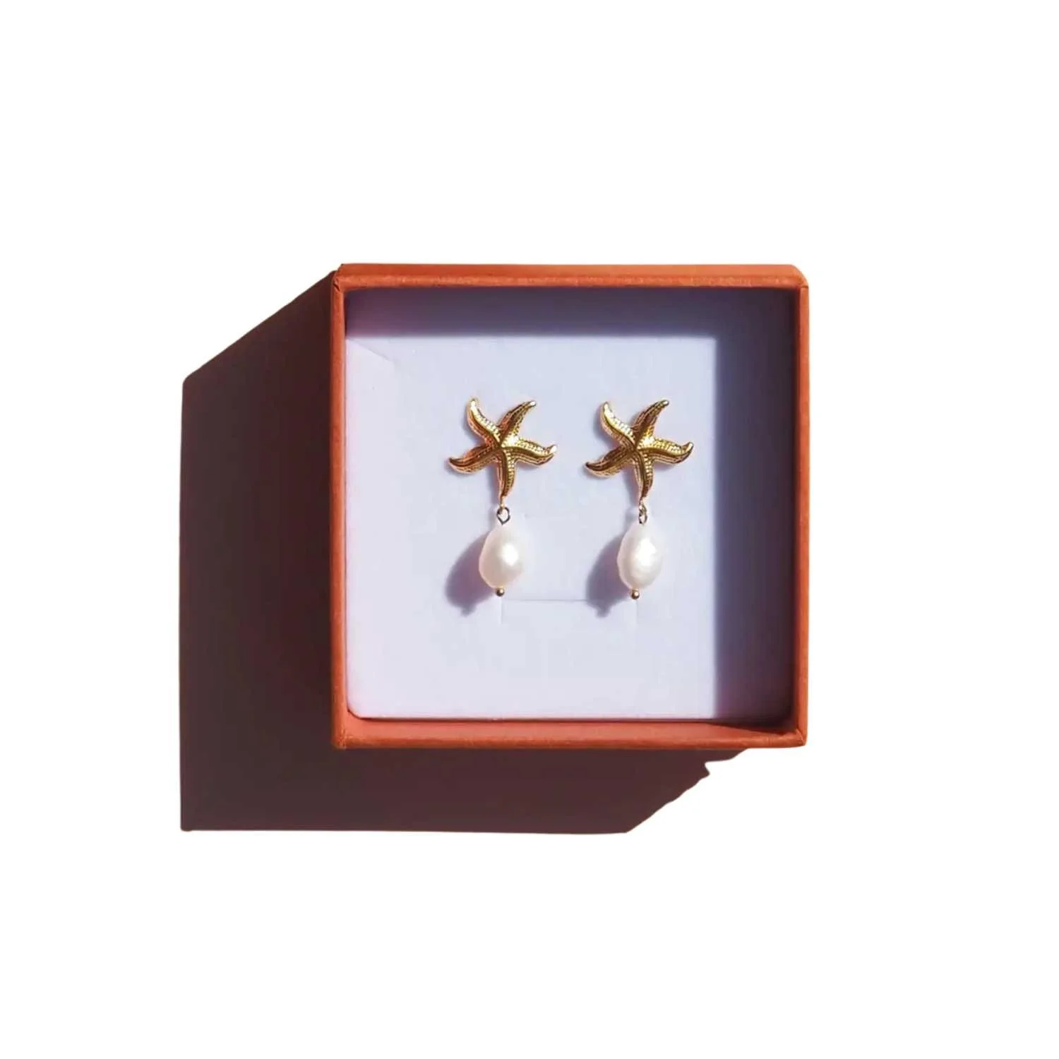Starfish Freshwater Pearl Earrings