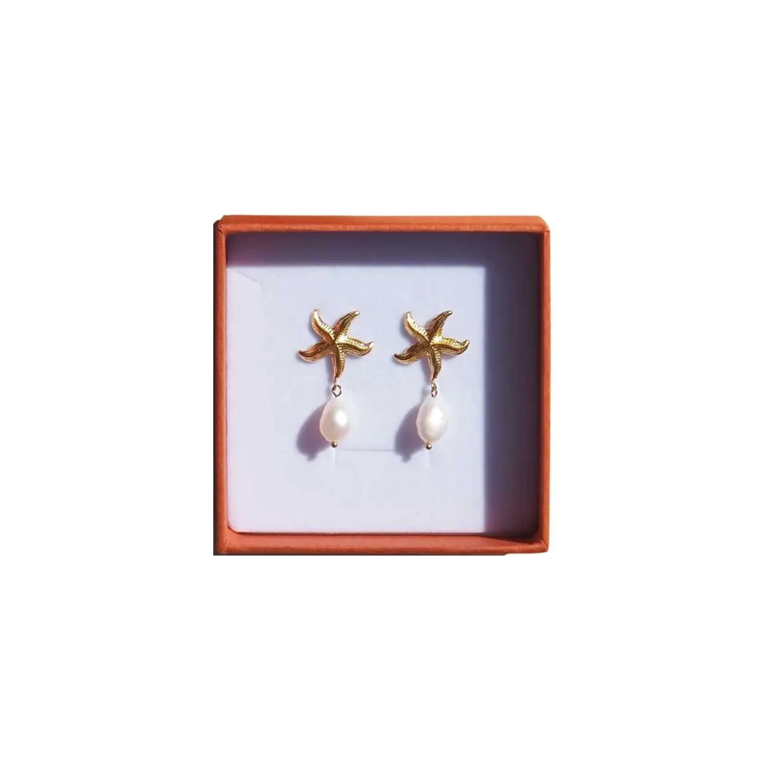 Starfish Freshwater Pearl Earrings