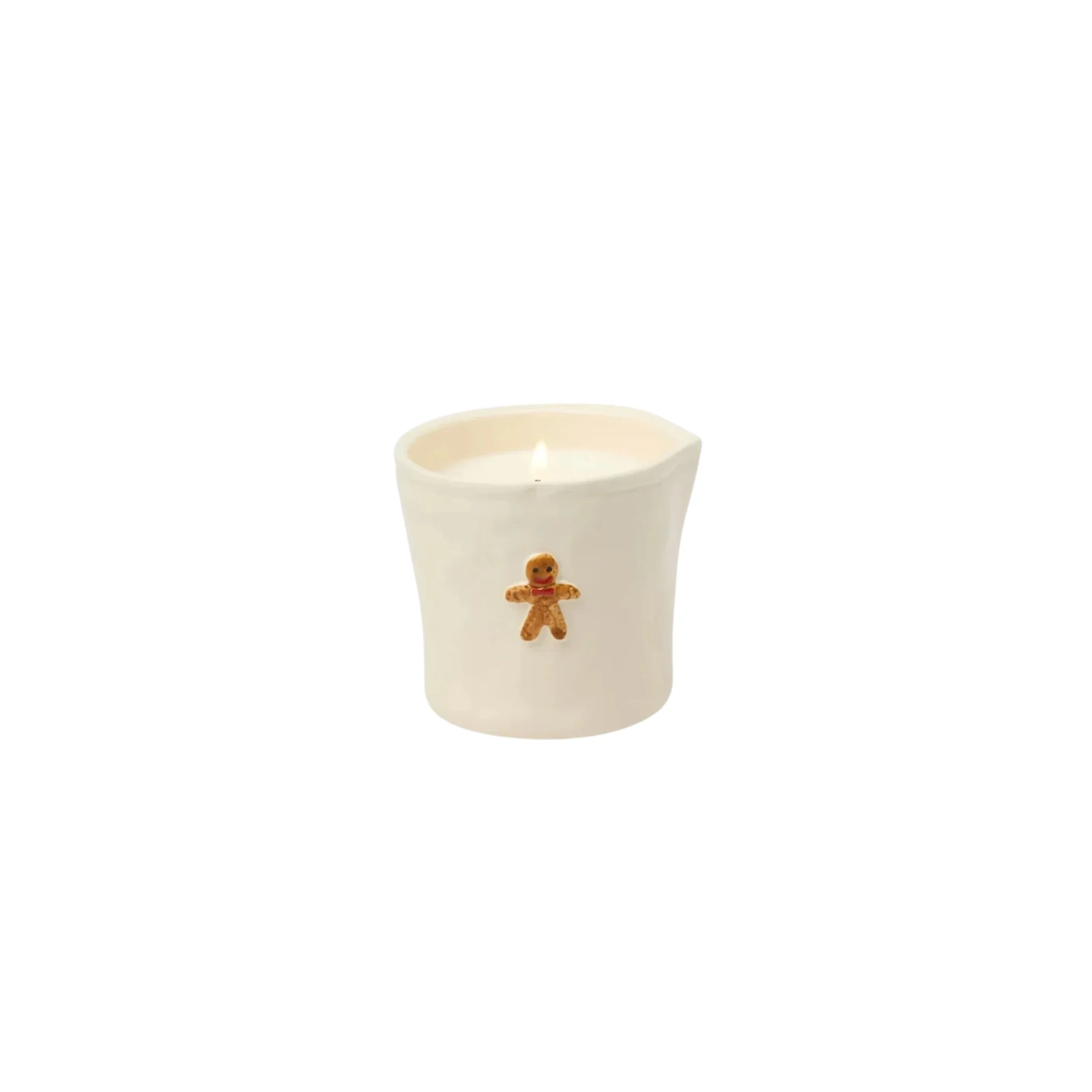 Gingerbread Ceramic Candle