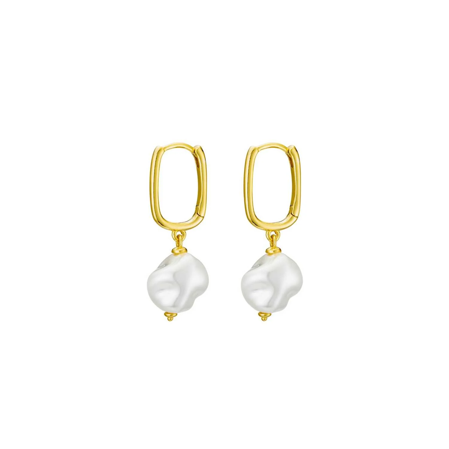 Pearl Drop Earrings Gold