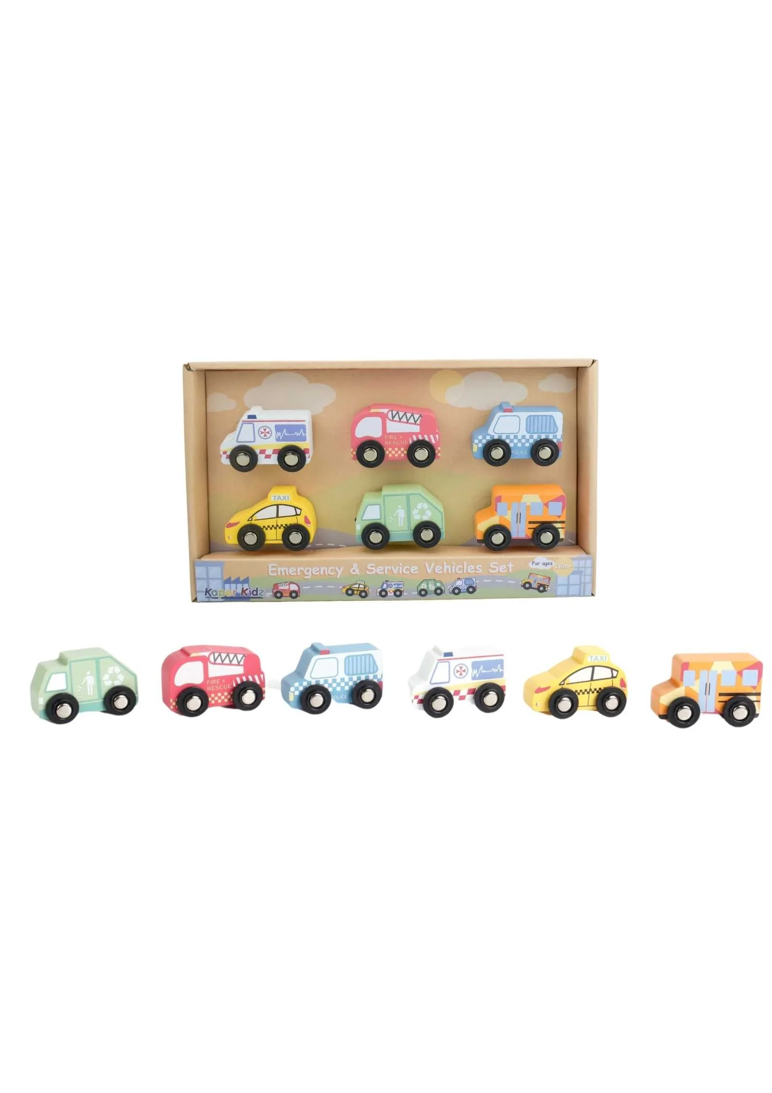 Emergency and Service Vehicles Set