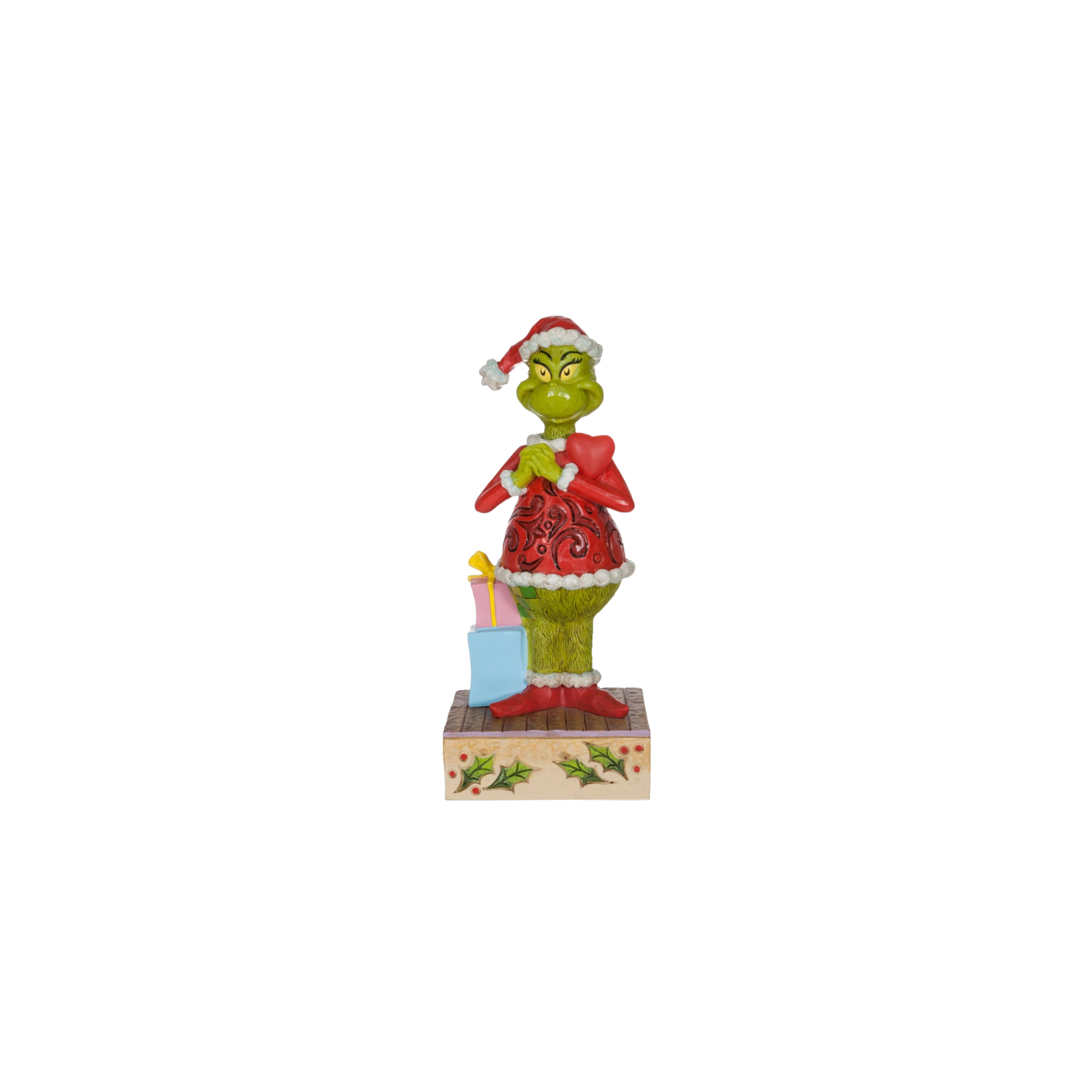 Grinch Blinking Heart Light-Up Figurine