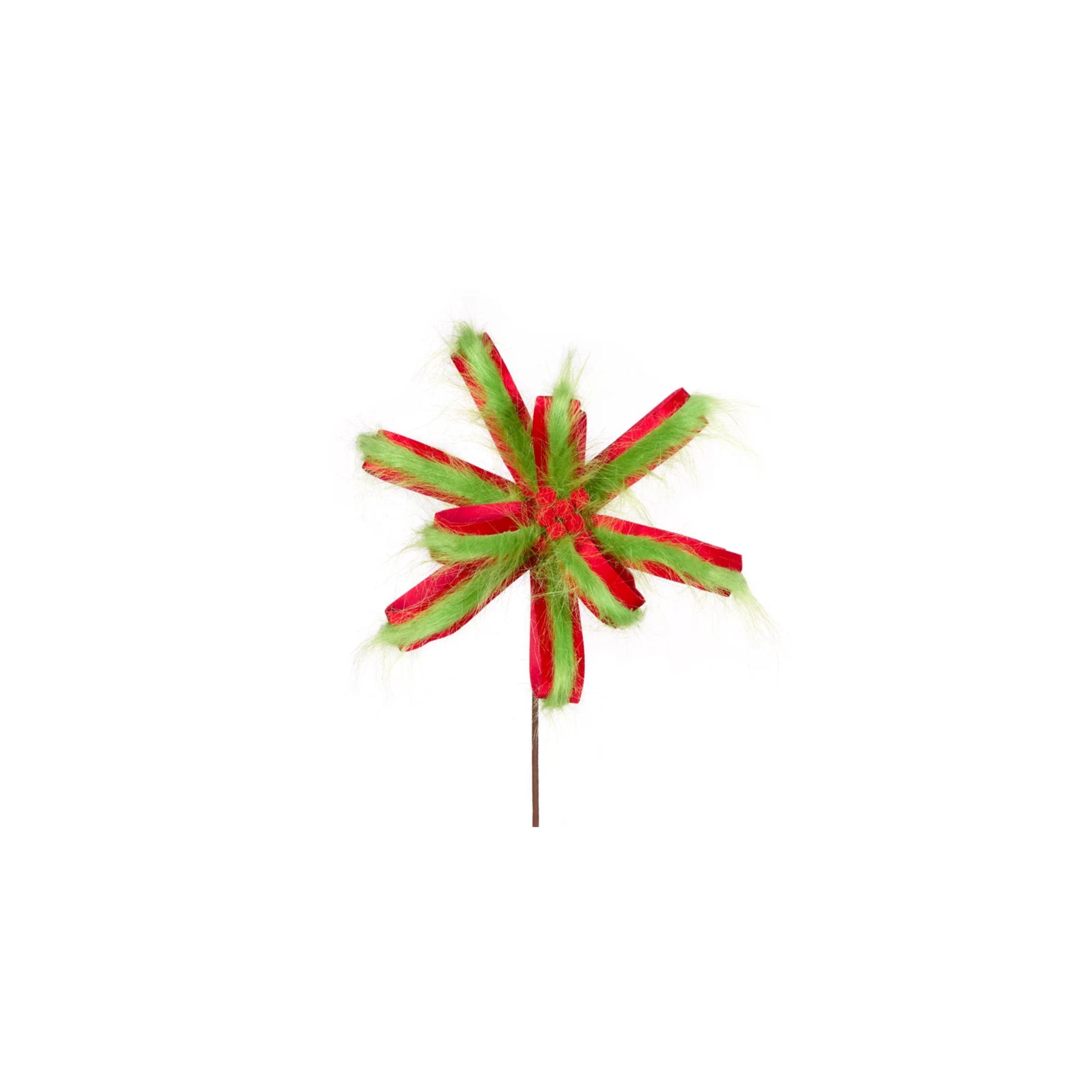 Green and Red Loop Poinsettia