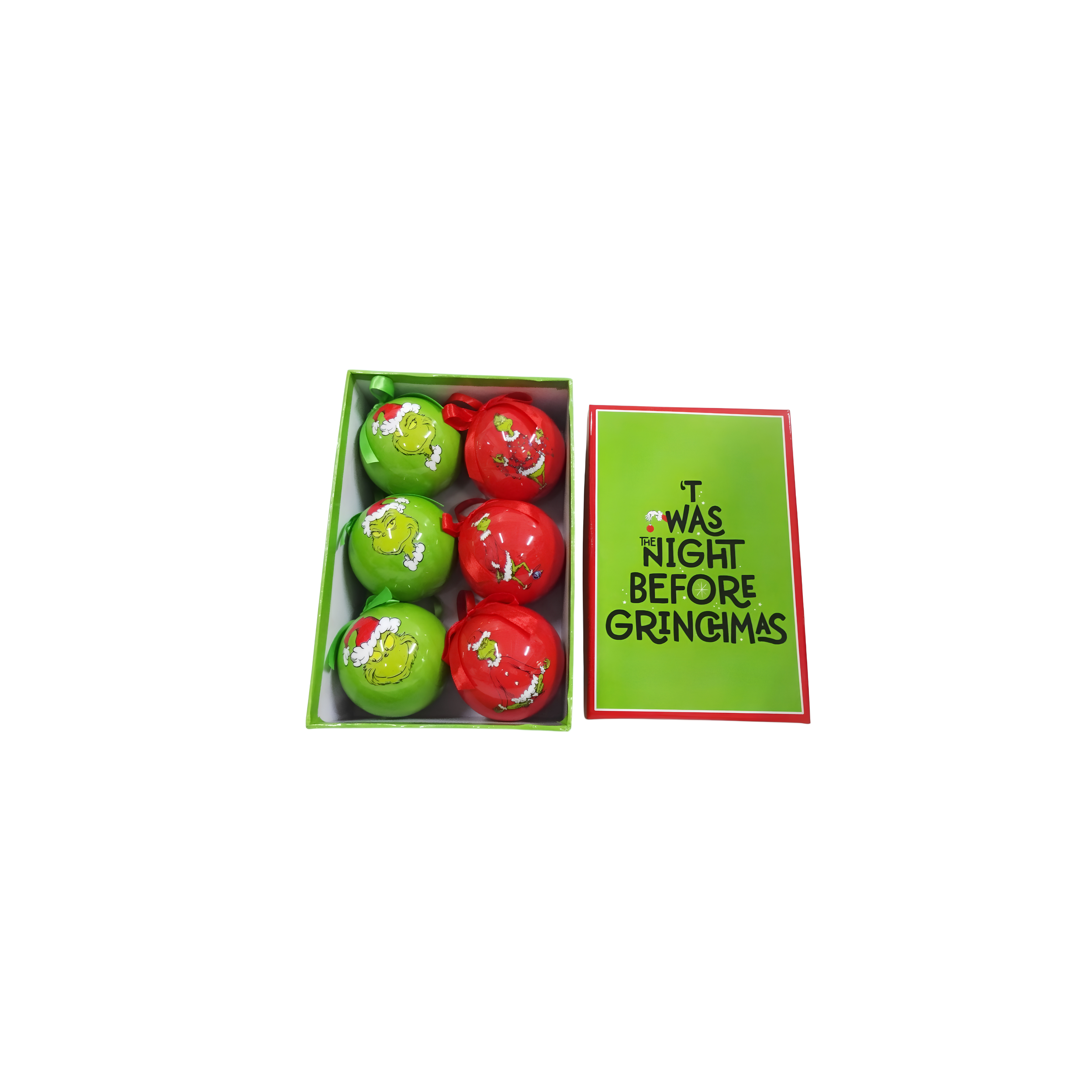 Set of Grinch Baubles