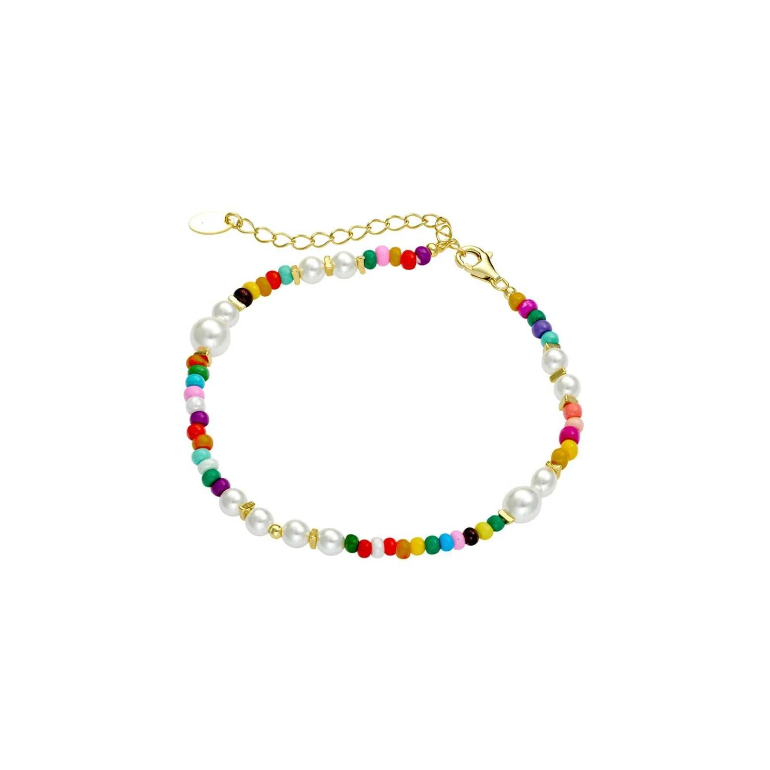 Pearl & Miyuki Bead Bracelet Gold