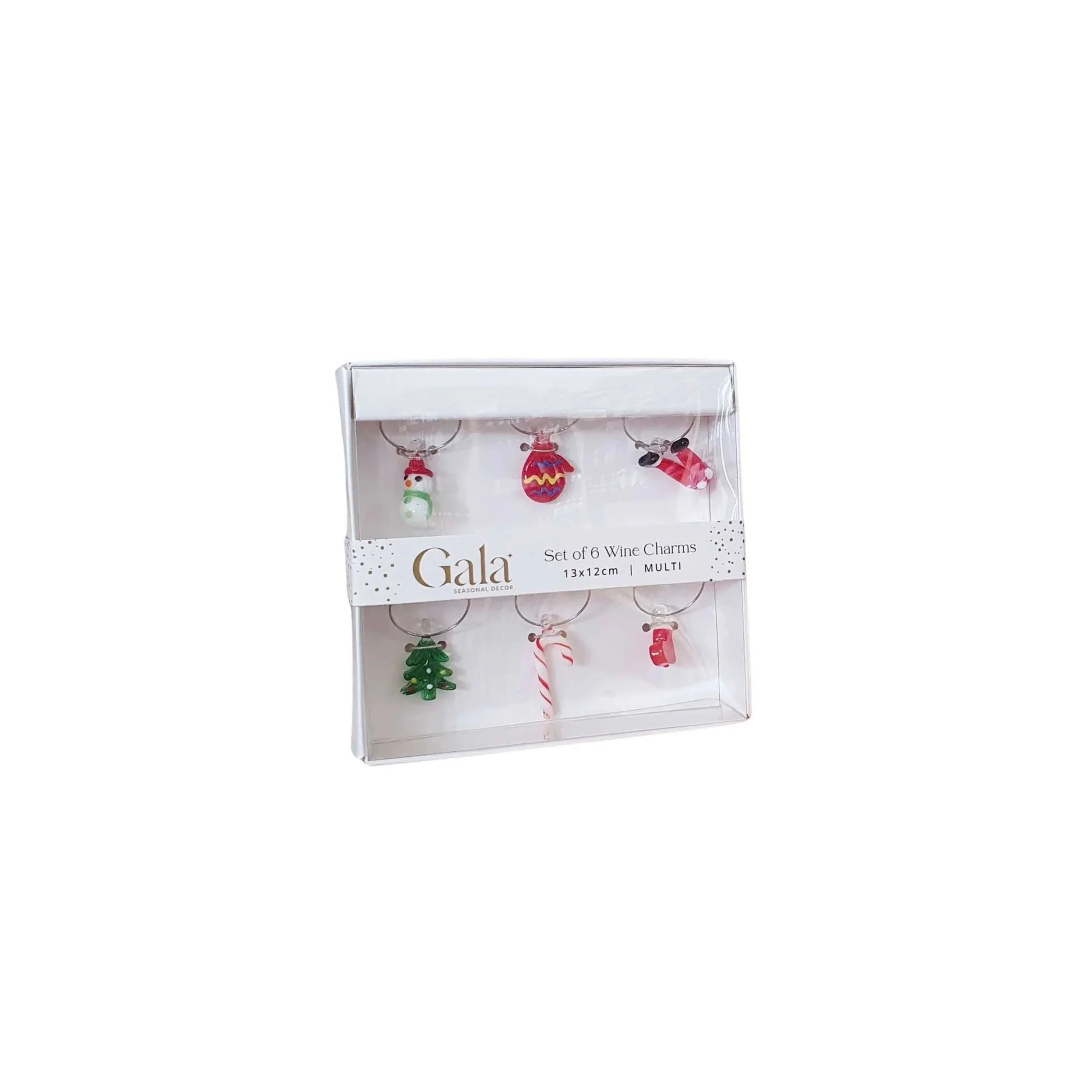Christmas Wine Charms Set