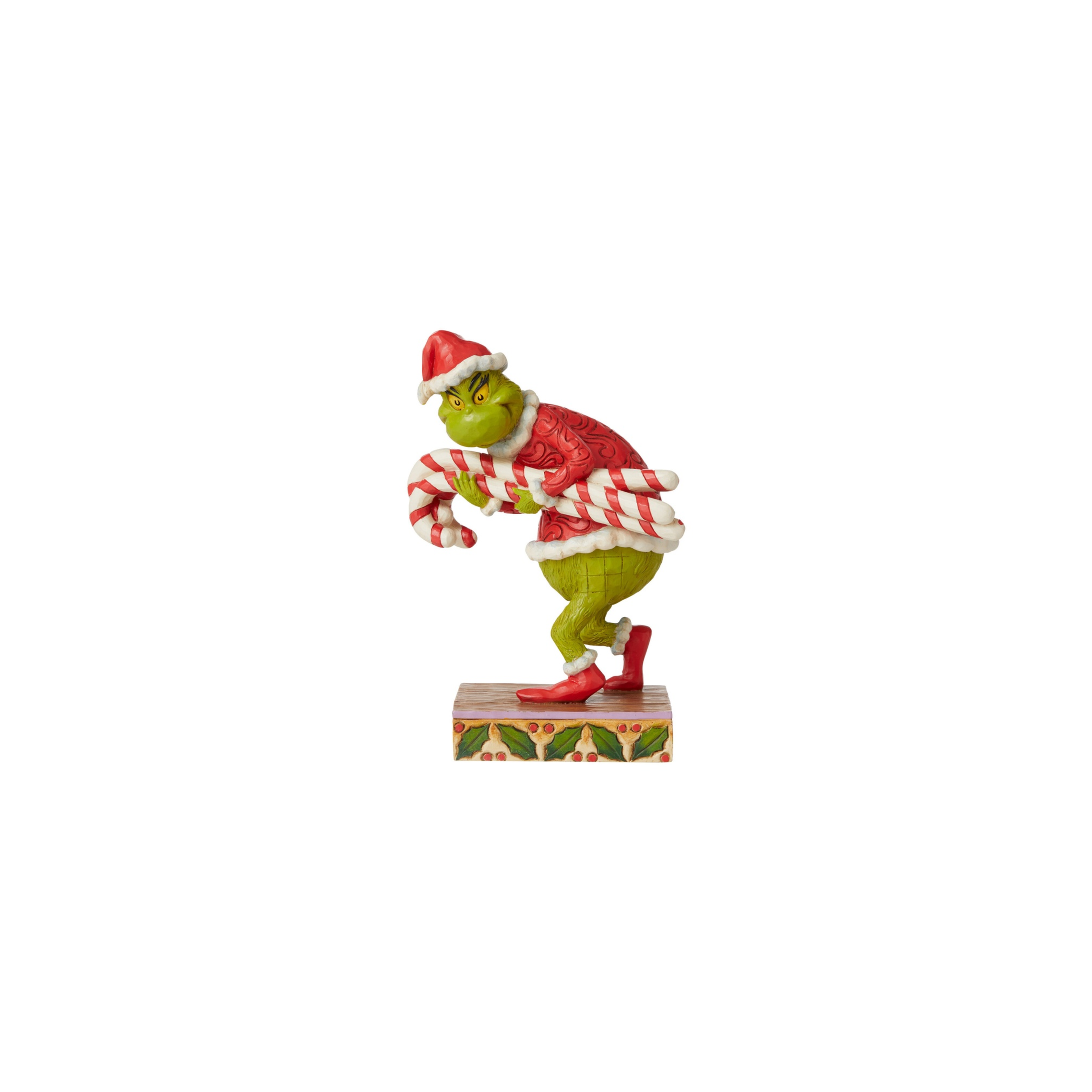 Grinch Stealing Candy Canes Figurine