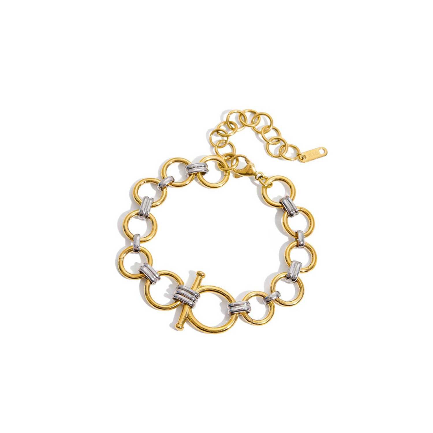 Two-Tone Chunky Bracelet