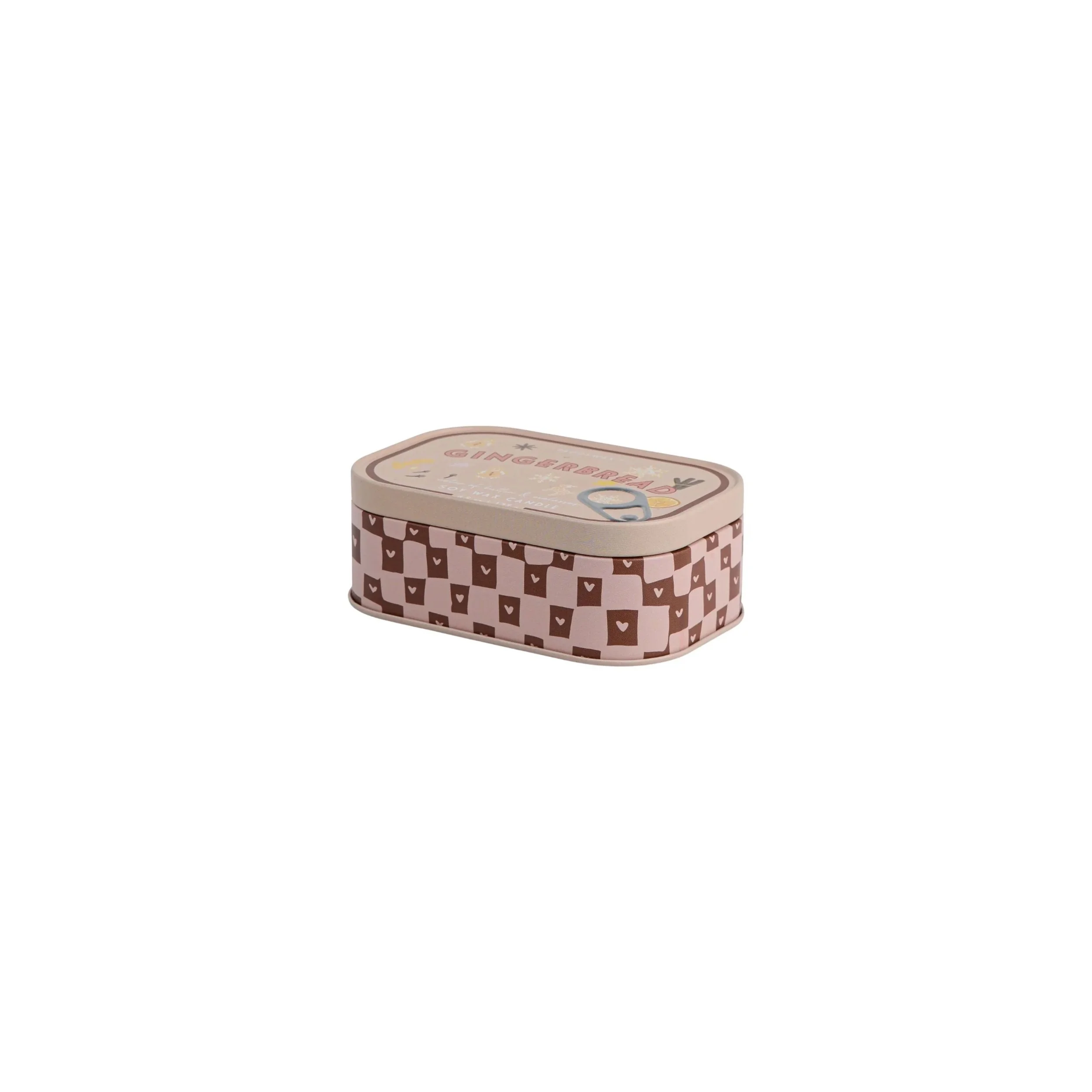 Gingerbread Tin Candle