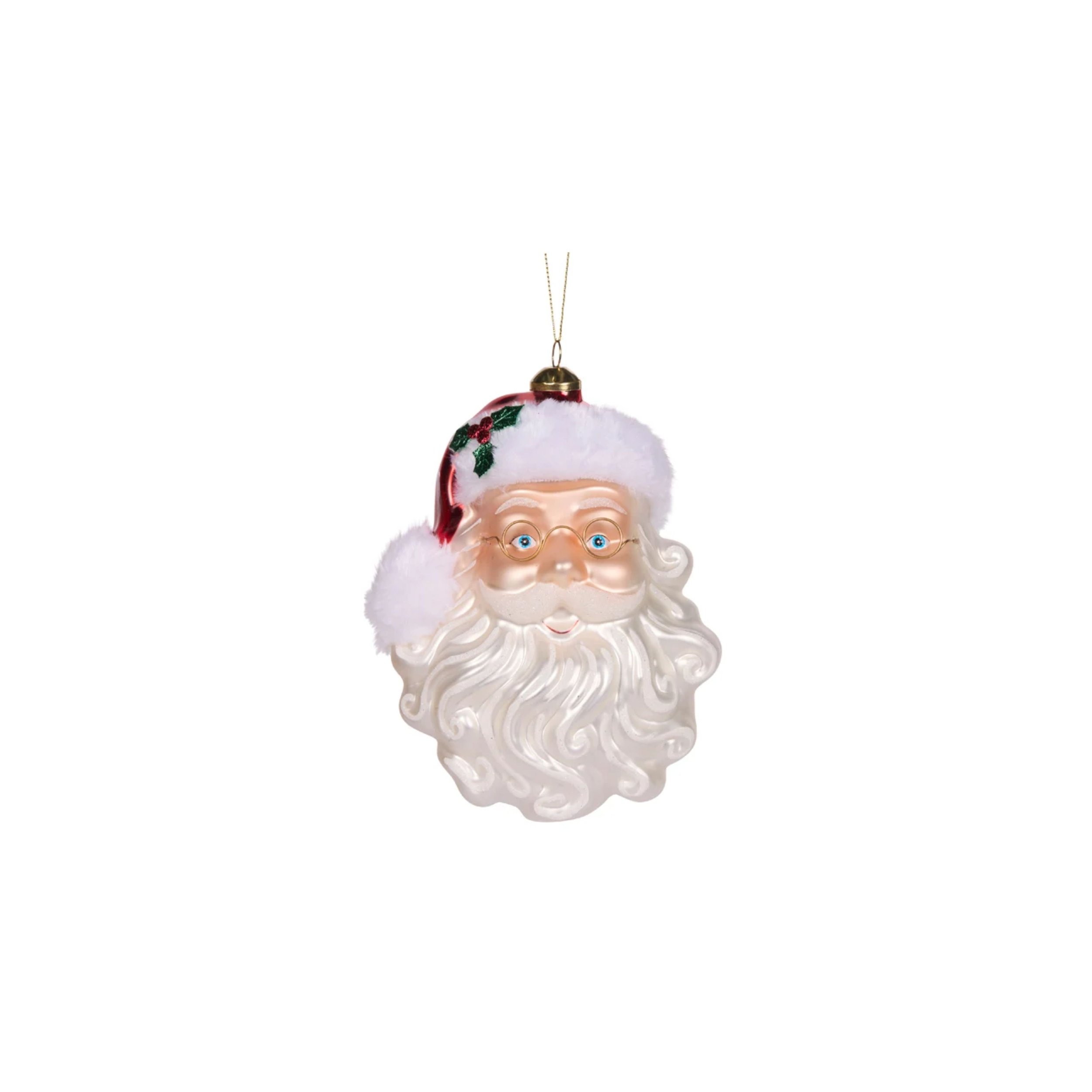 Luxe Vintage Santa Face Ornament