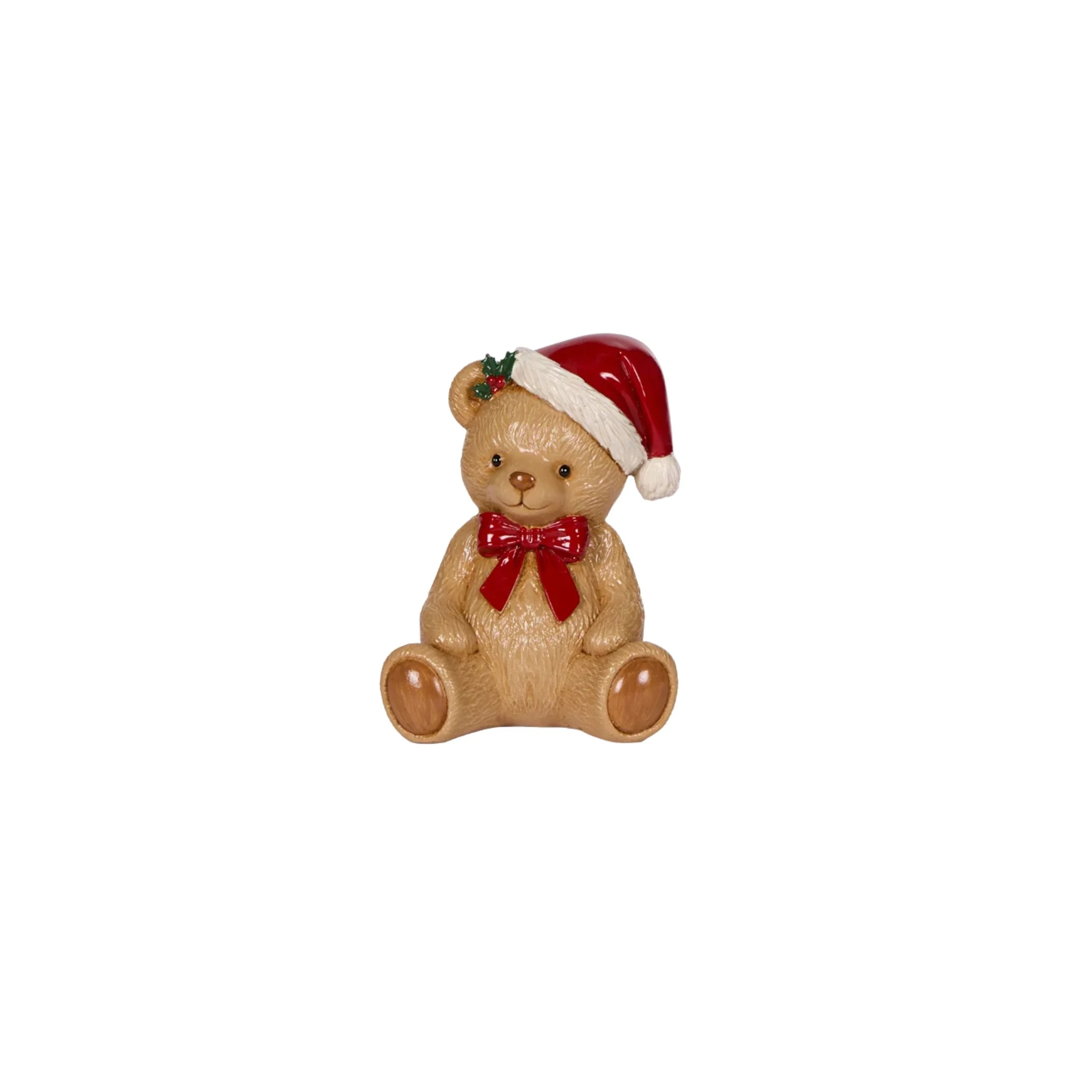 Adorable Bear With Santa Hat