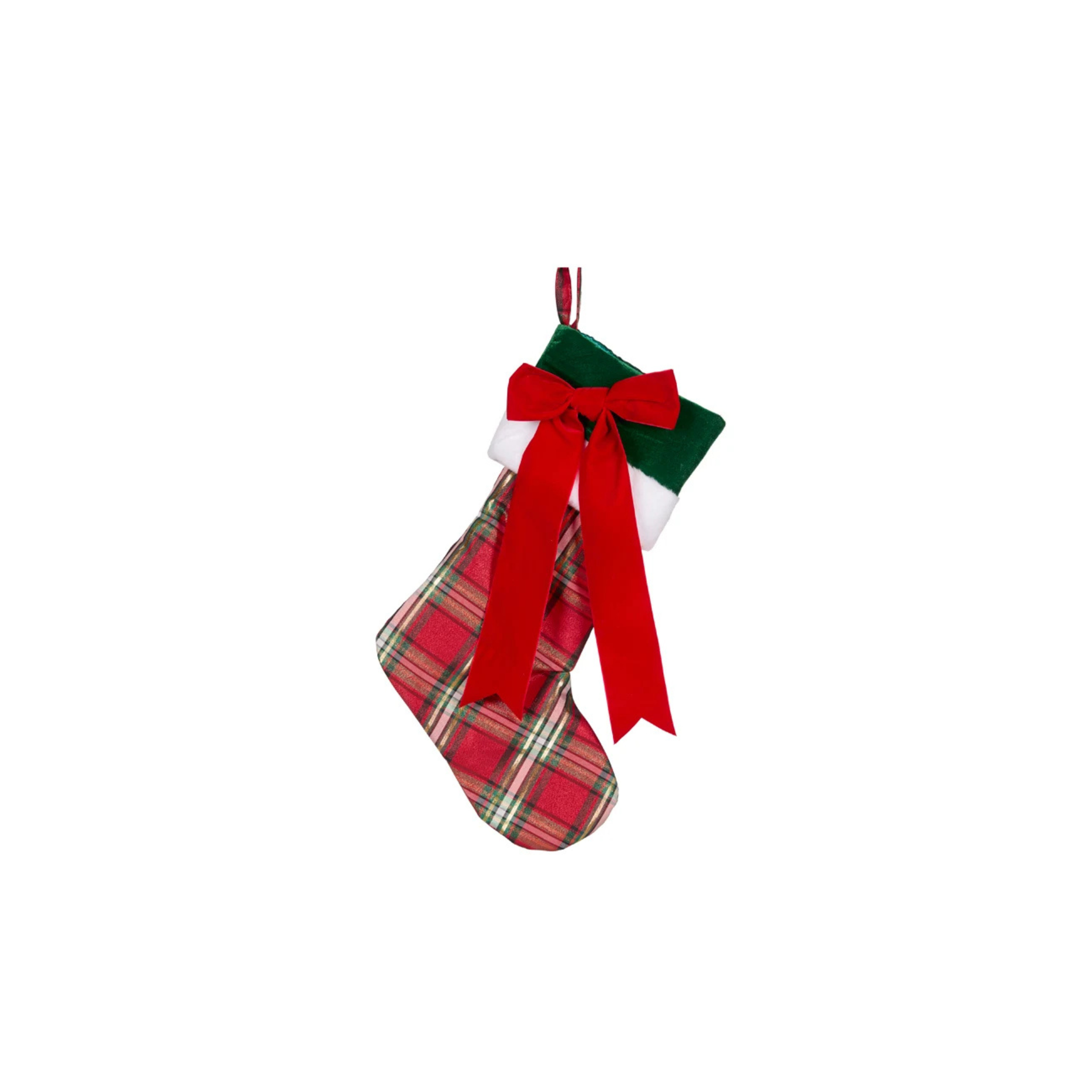 Green Tartan Stocking