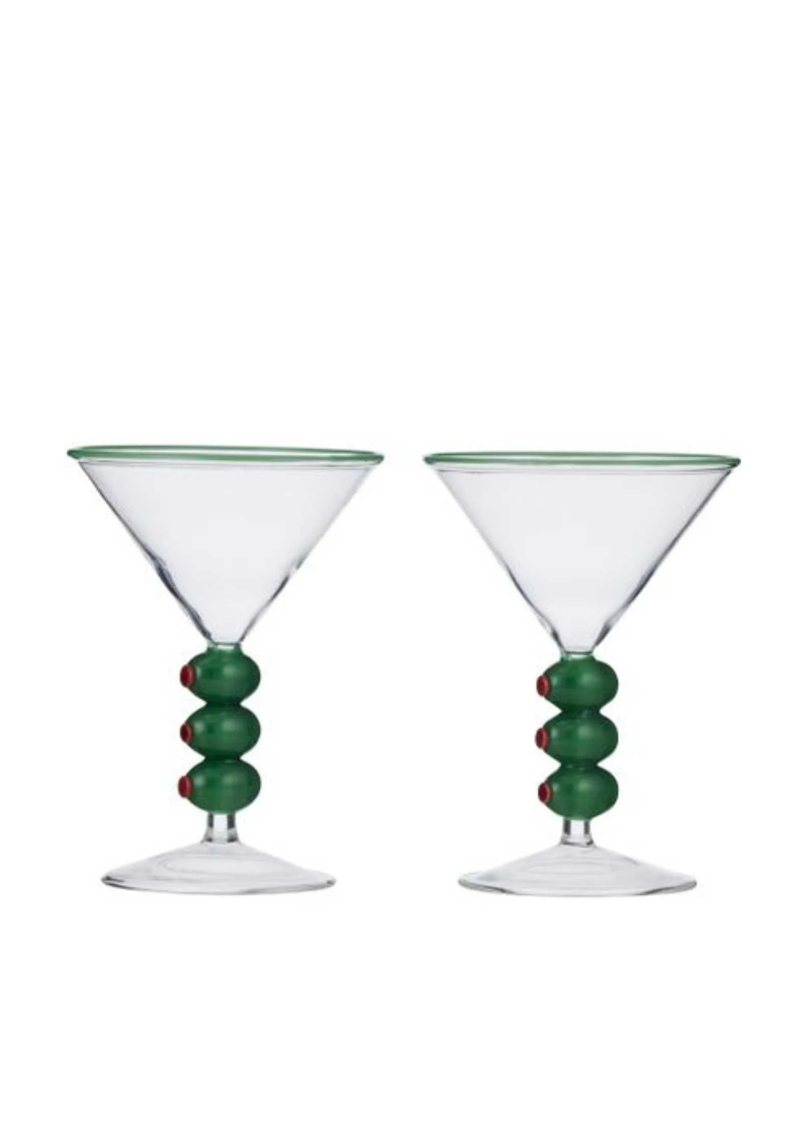 Olive Cocktail Glasses